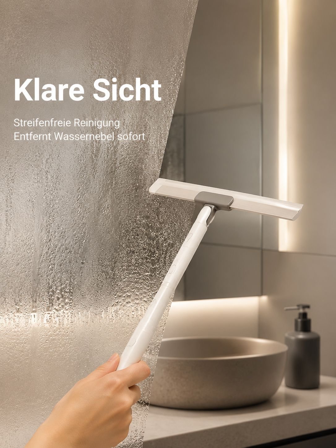 Multifunktionaler Silikon-Wischer für Bad und Toilette, perfektes Reinigungswerkzeug