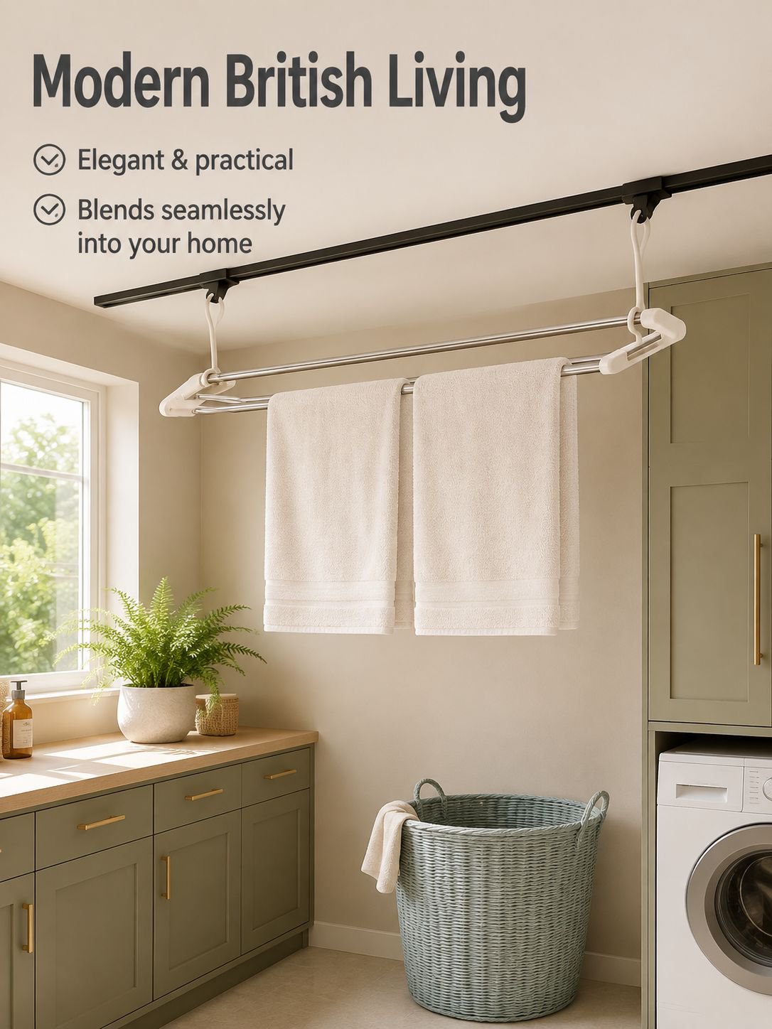 Compact drying rack for small spaces