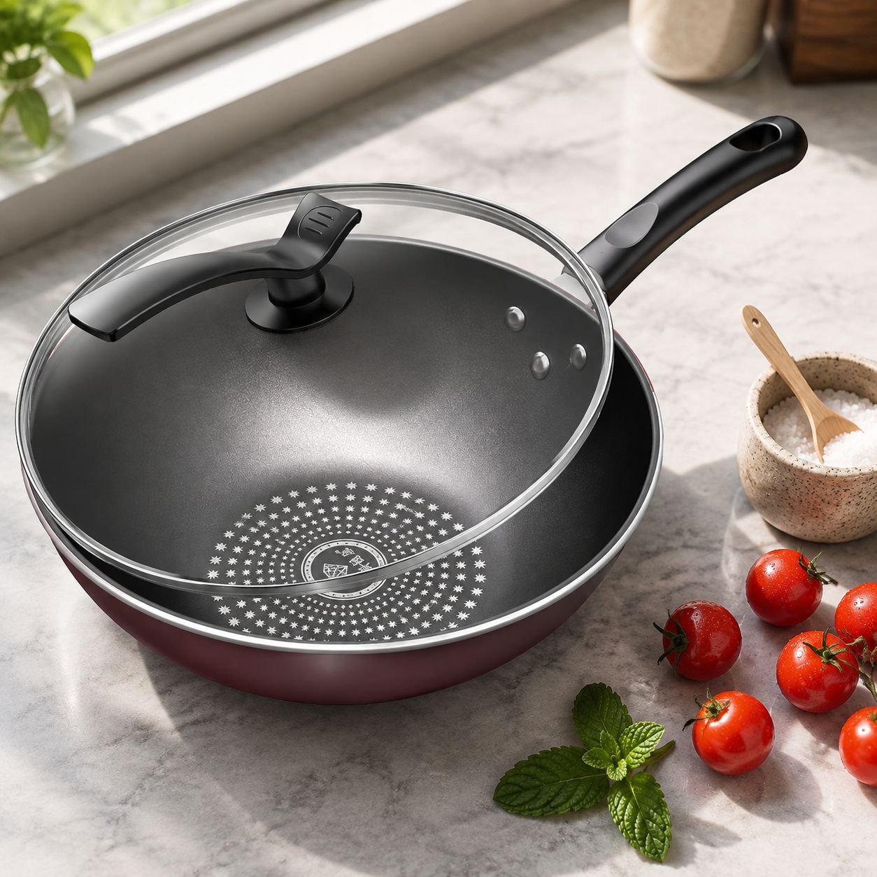 SL Diamond Seal Star Wok-Antihaftpfanne