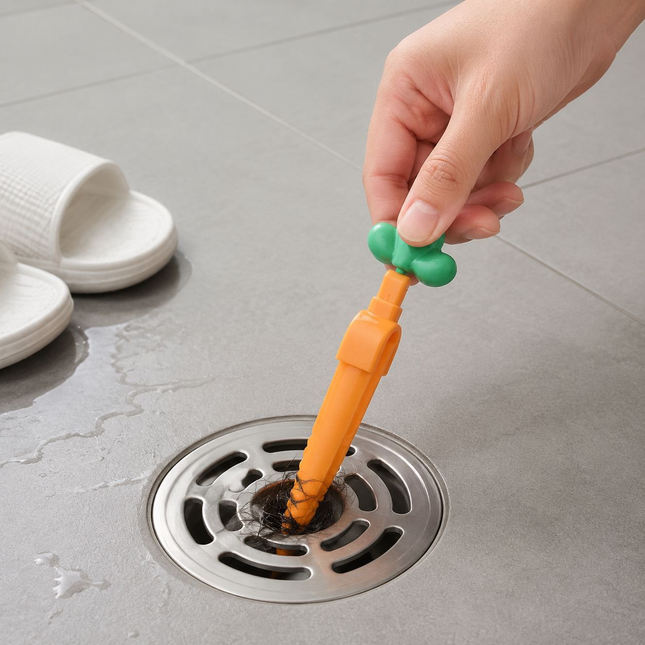 Durable hair remover for bathroom sinks