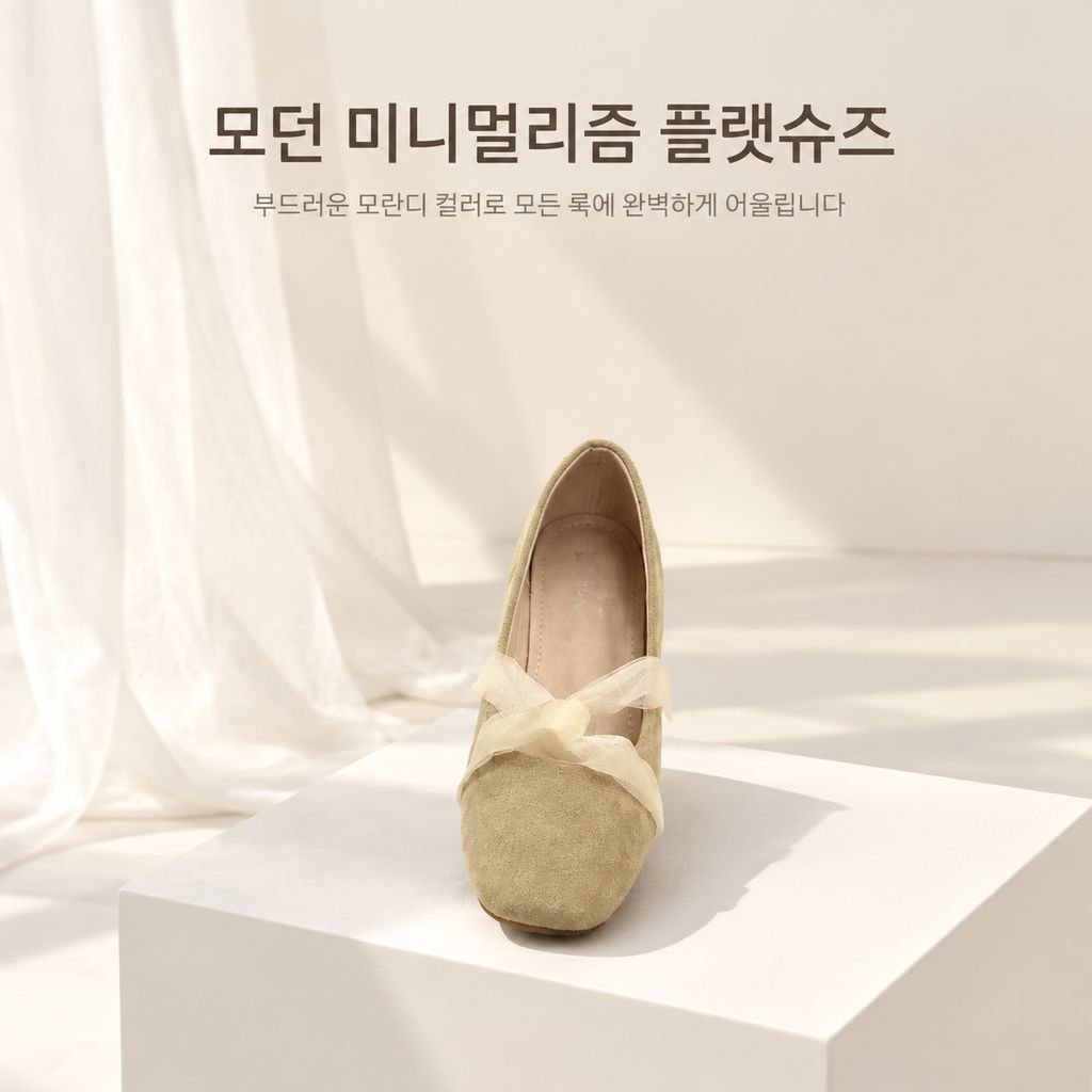온화한 밤바람 발레 슈즈 2026년 신상 리본 플랫 메리제인 슈즈 기품 있는 만능 플랫슈즈