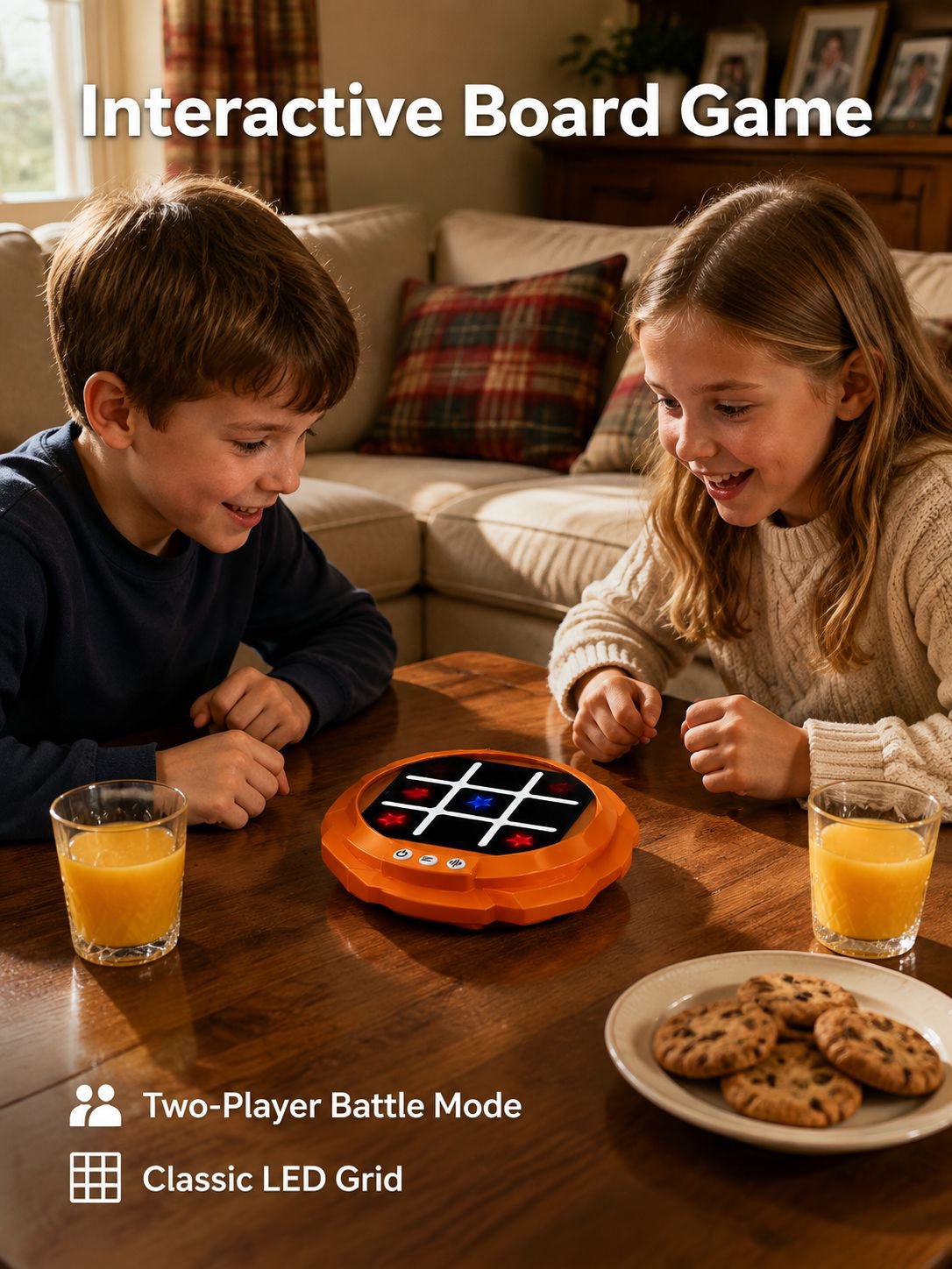 6-in-1 Smart Tic-Tac-Toe Children's Educational Toy, Parent-Child Interactive Game, Hand-Eye Coordin