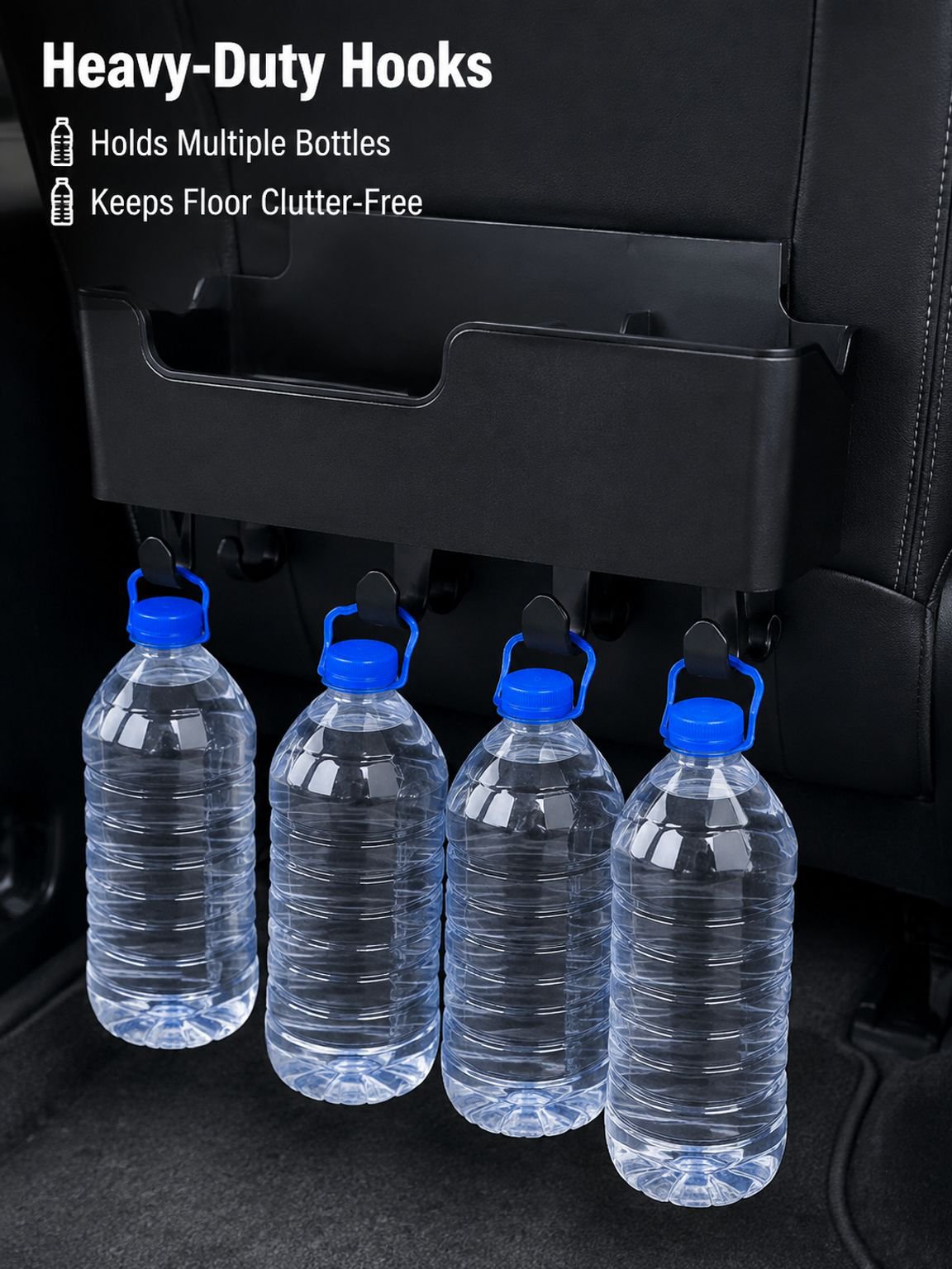 Car tissue box with hooks
