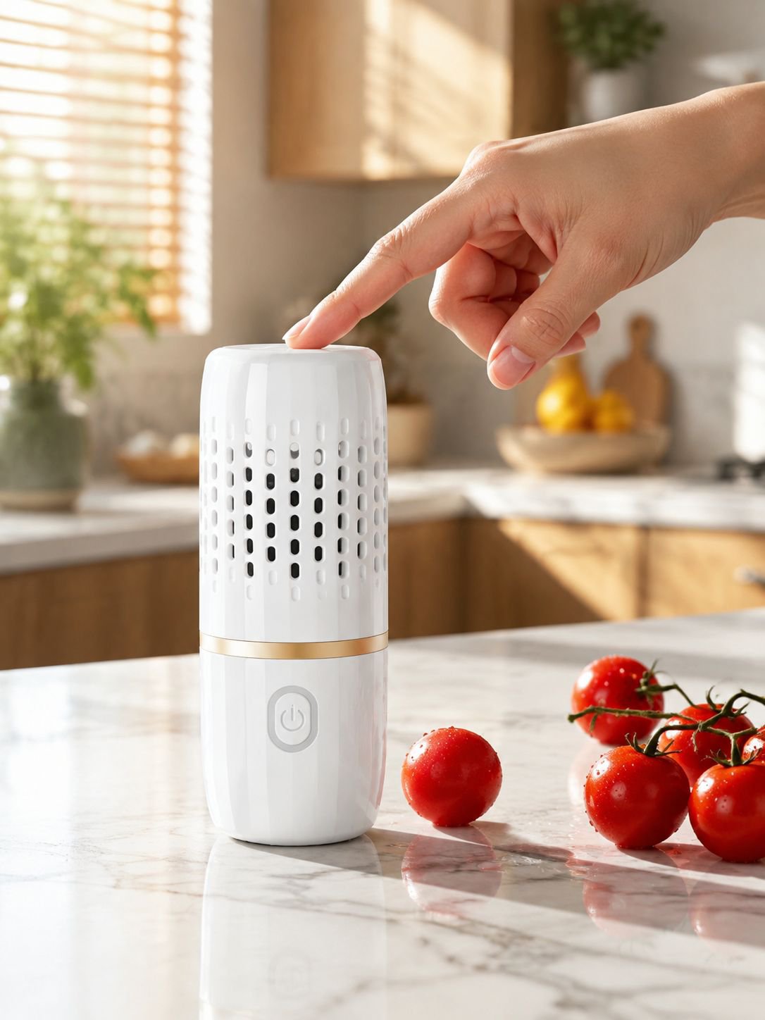 Limpiador ecológico para frutas y verduras sin cables