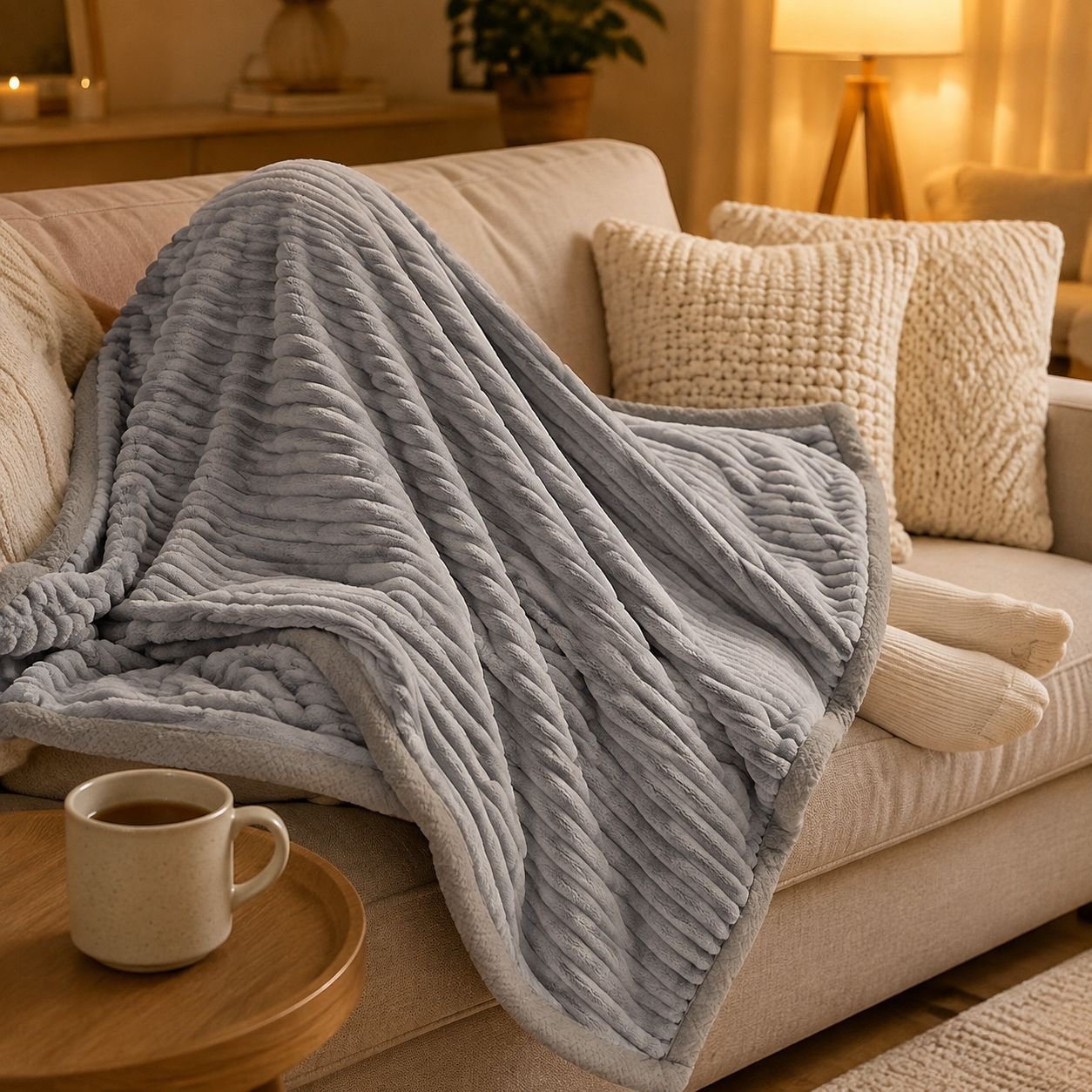 Compact and easy-to-carry lunch blanket for office