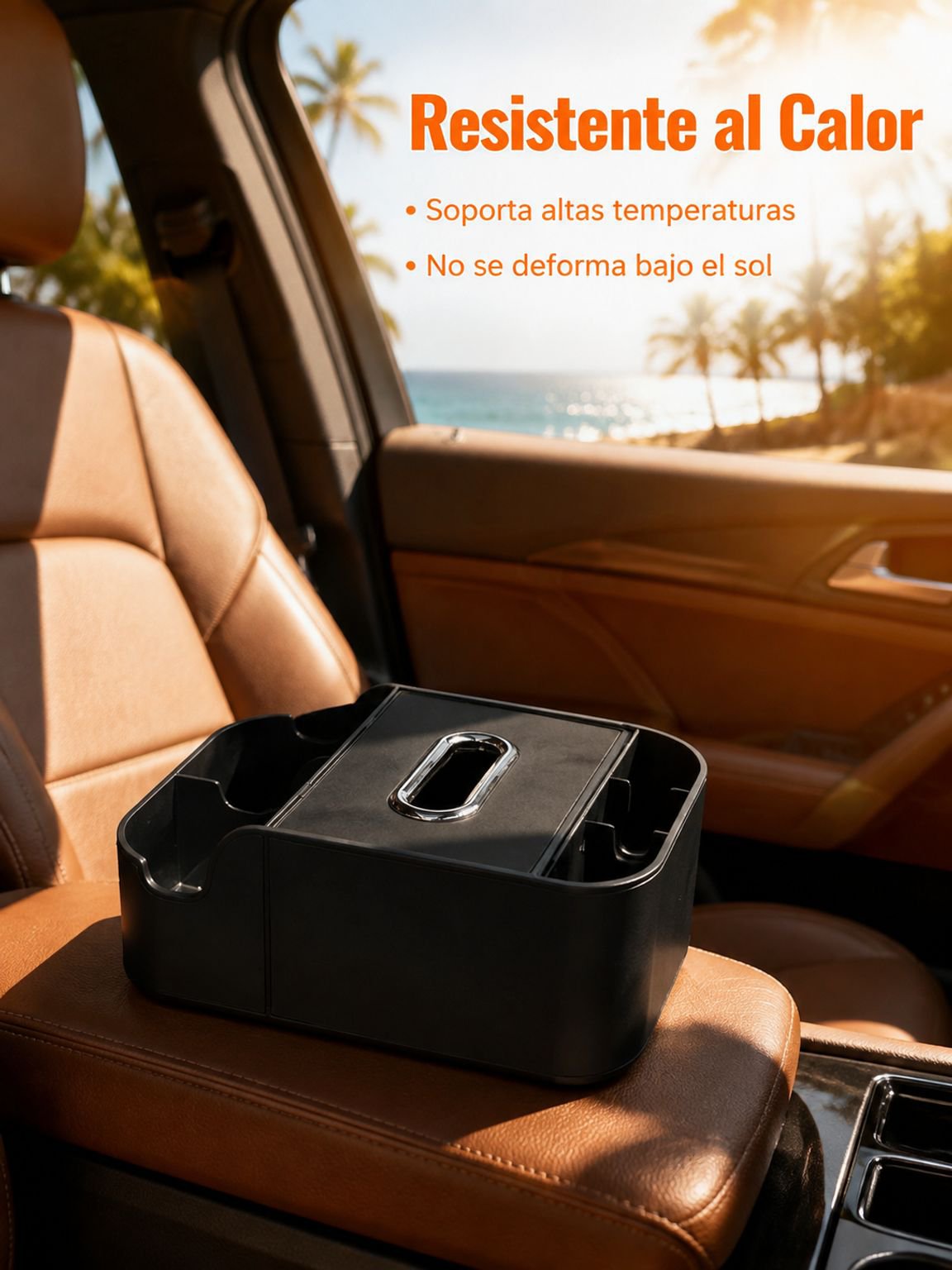 Caja de pañuelos multifuncional para coche