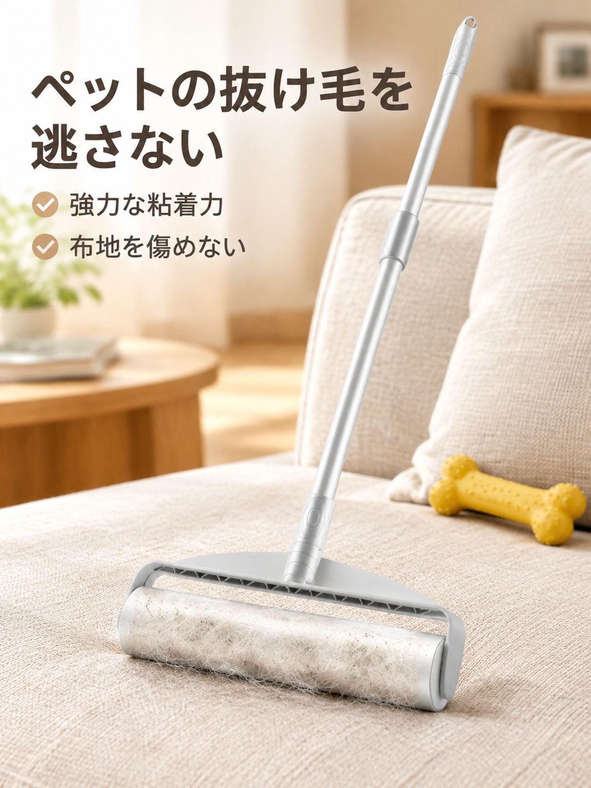 ロングシャンク伸縮粘毛器