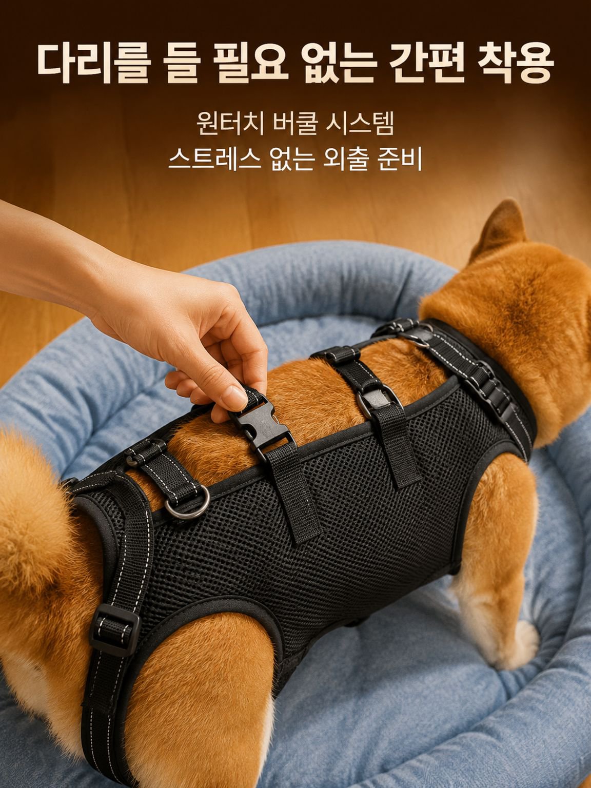 강아지 케어 멜빵 노견 전용