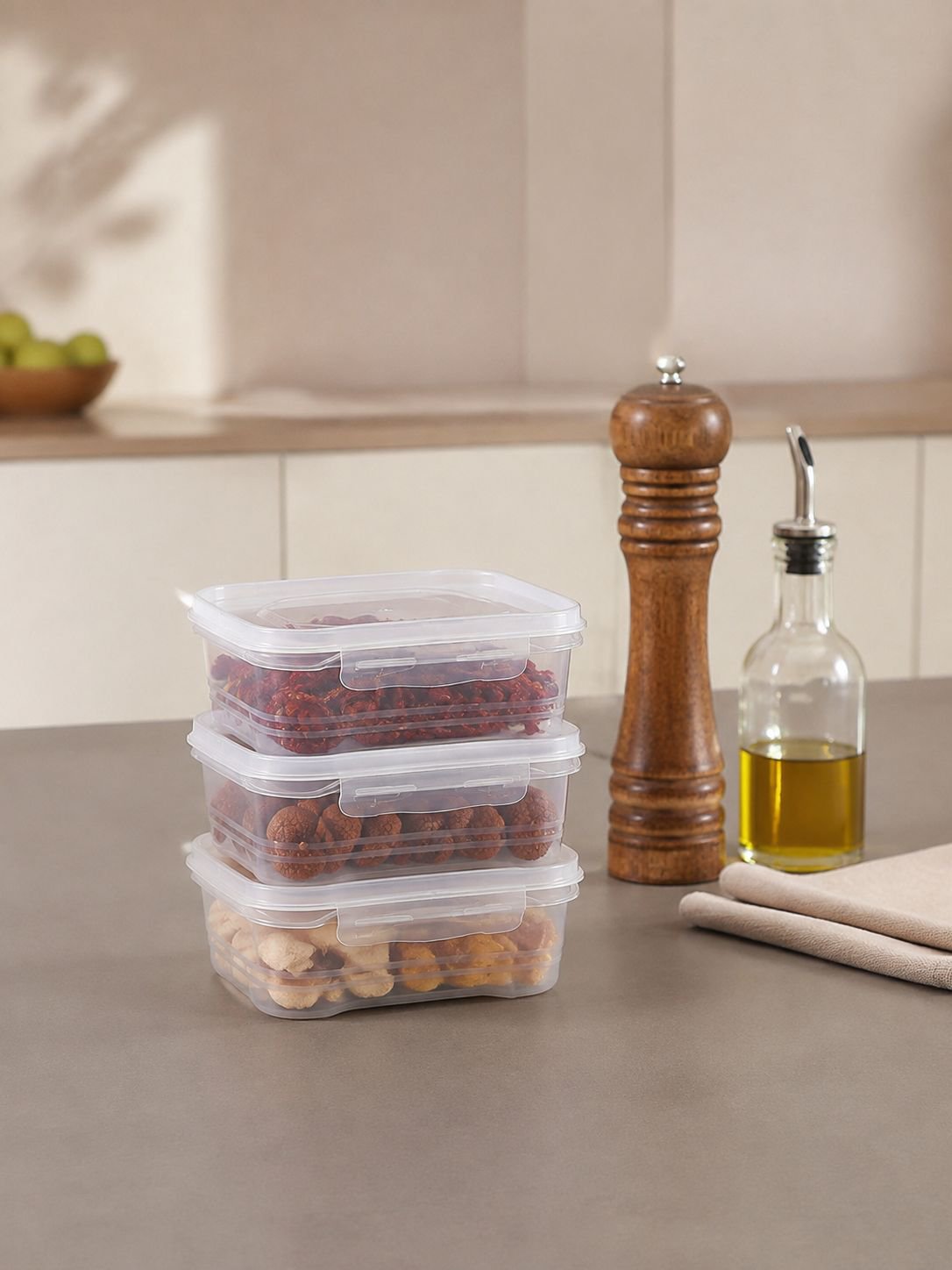 Lebensmittelechte PP Frischhaltebox, Aufbewahrungsbox für Kühlschrank und Küche