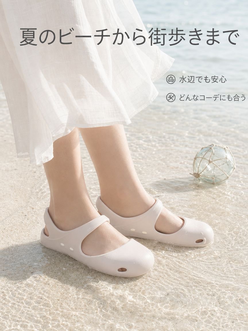 アウトドア用ウォーターシューズ レディース 夏用 通気性抜群 ホールシューズ