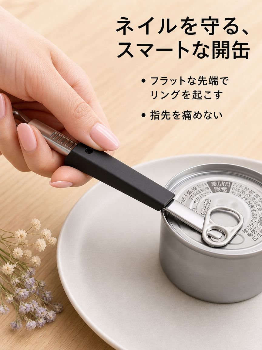 キッチン専用ステンレス缶切り
