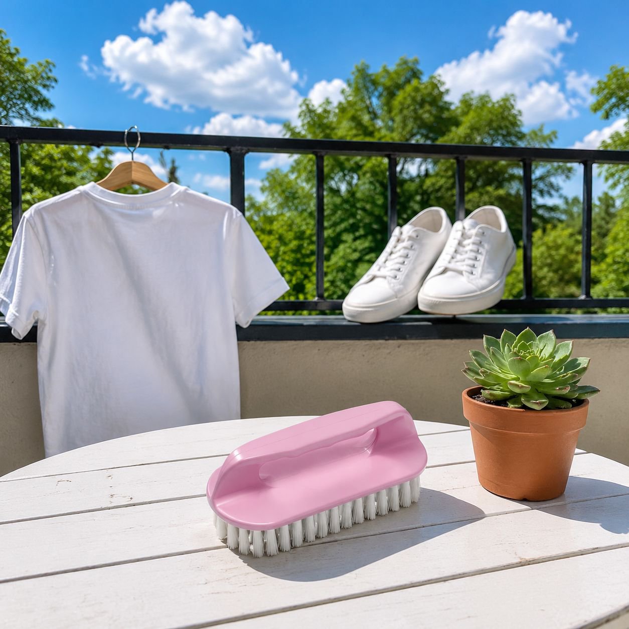 Sturdy laundry brush designed for long-lasting use
