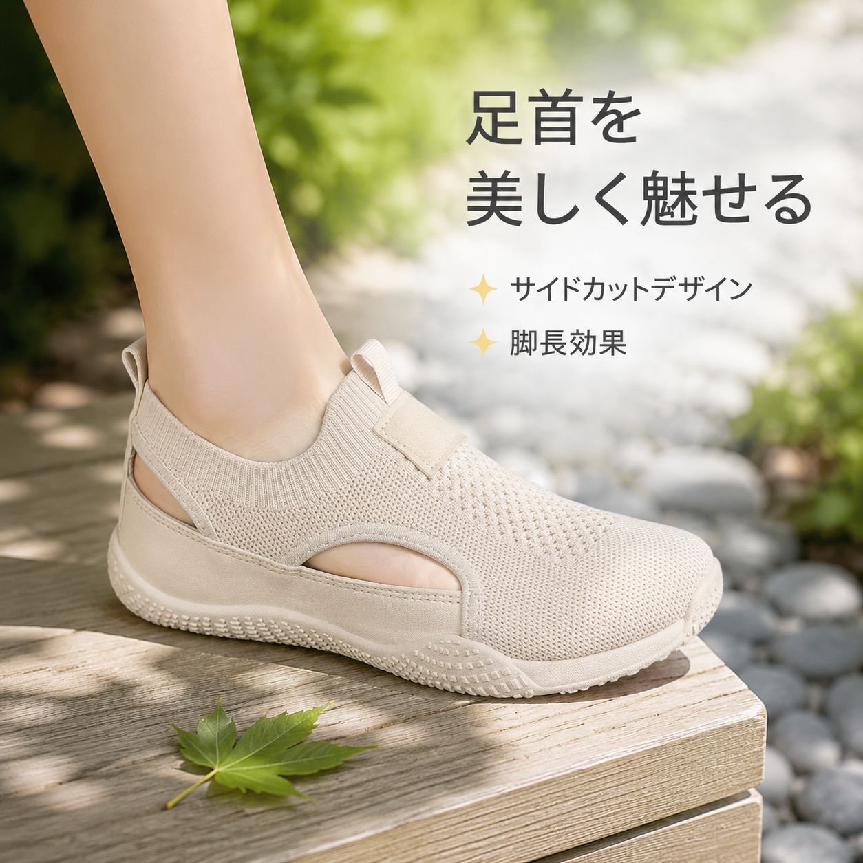 通気性フライニットレディースカジュアルシューズ 学生用