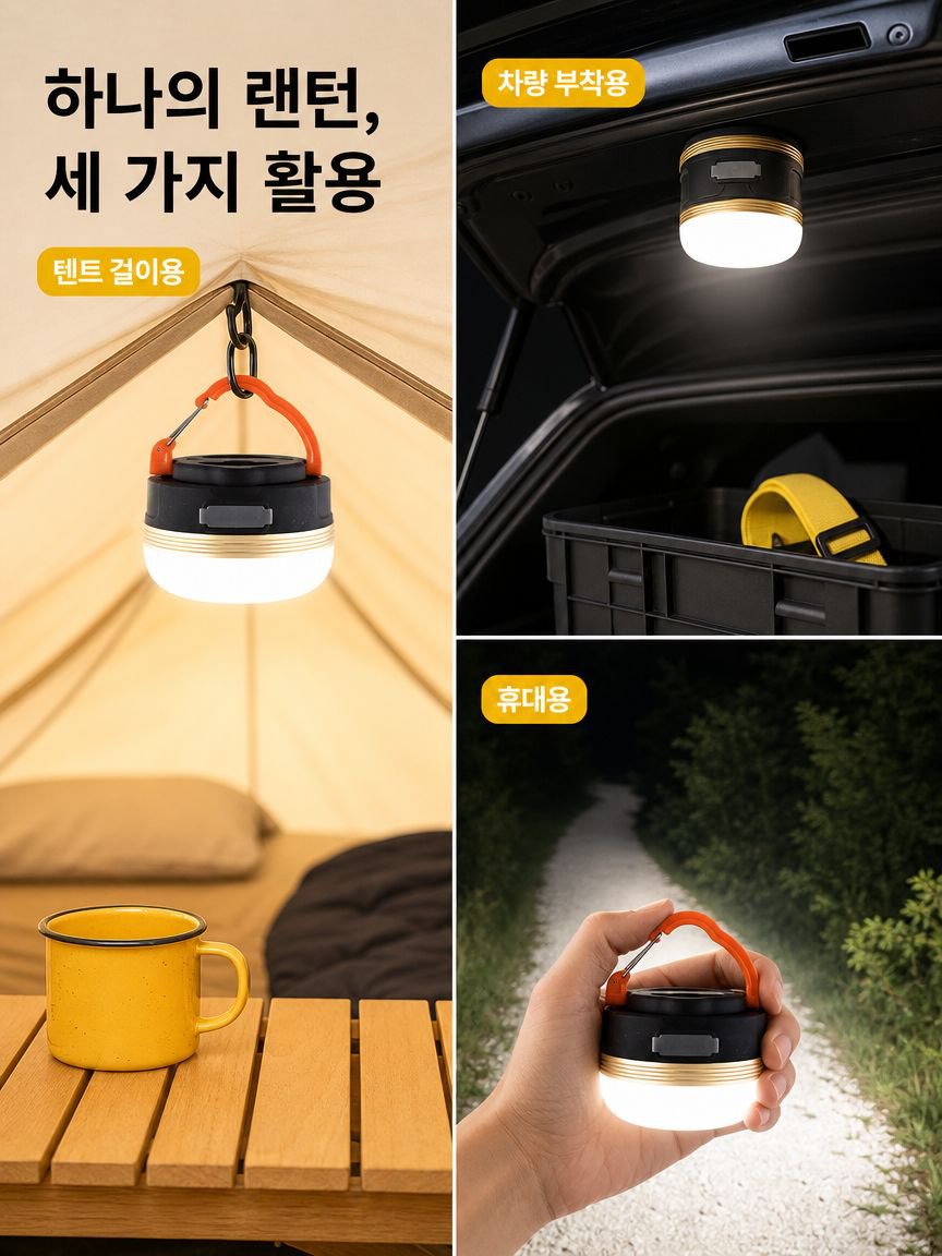다기능 휴대용 걸이형 텐트등