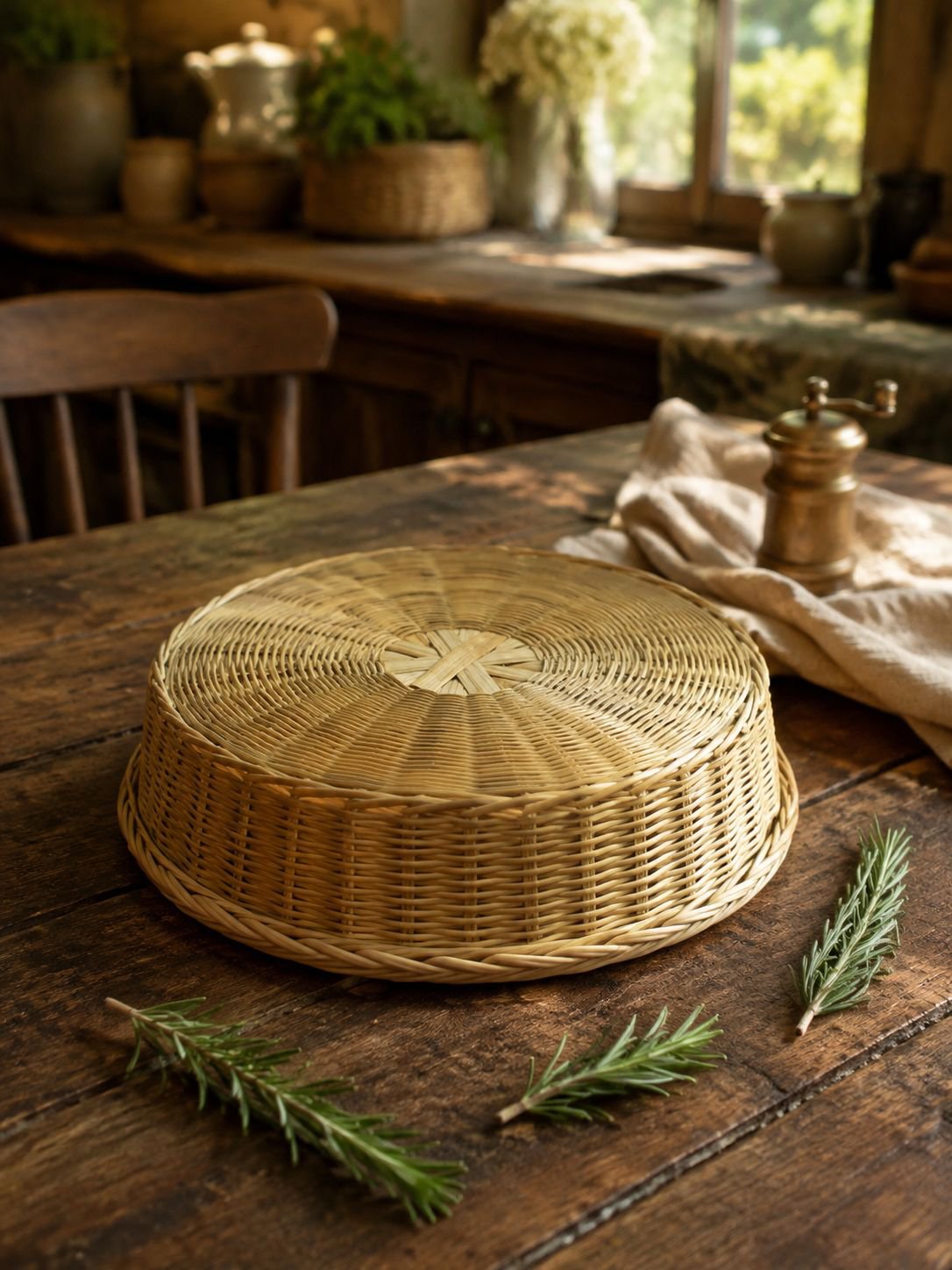 Stylish bamboo basket for home decor and storage