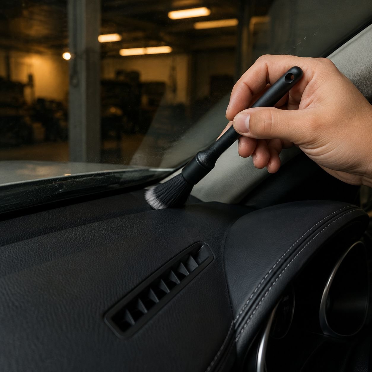 Ergonomic handle on Super Soft Car Cleaning Brush