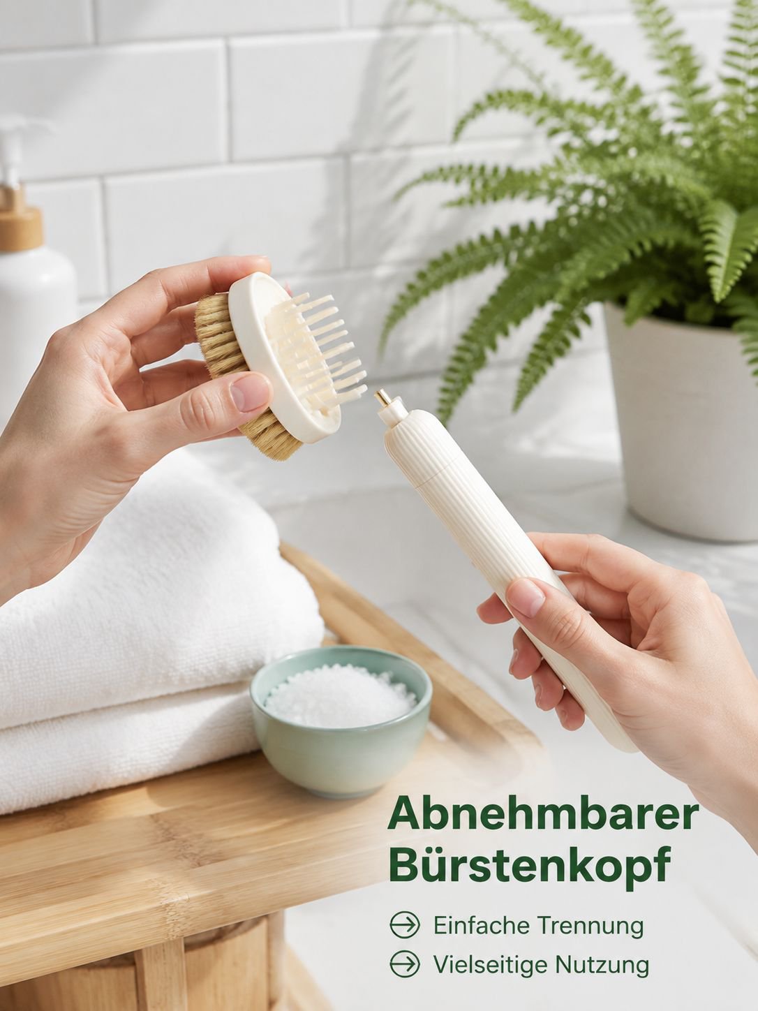 Duale Reinigungs-Duschbürste