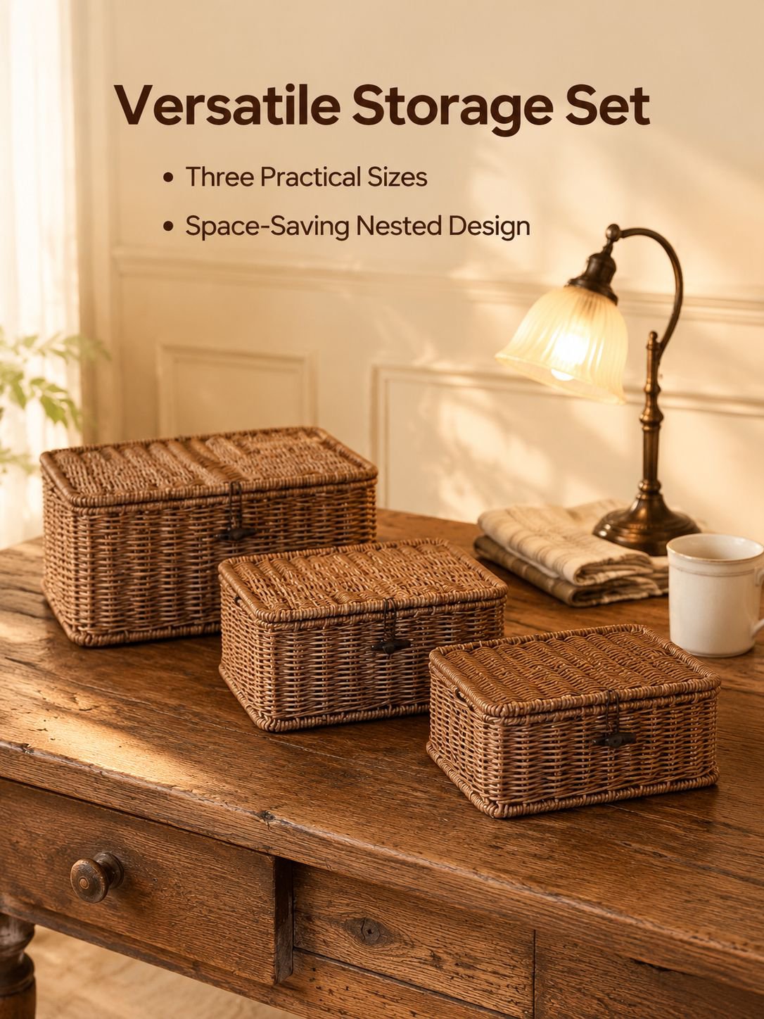 Multi-Purpose Storage Box and Organizer Basket