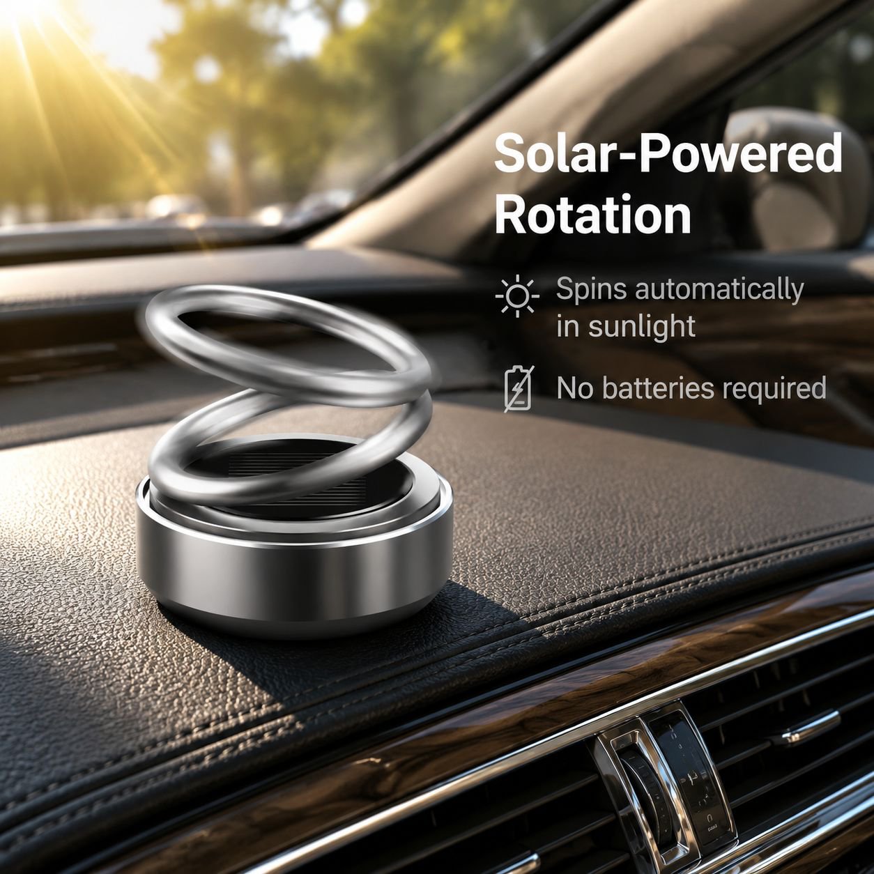 Solar Energy Floating Car Air Freshener Decoration