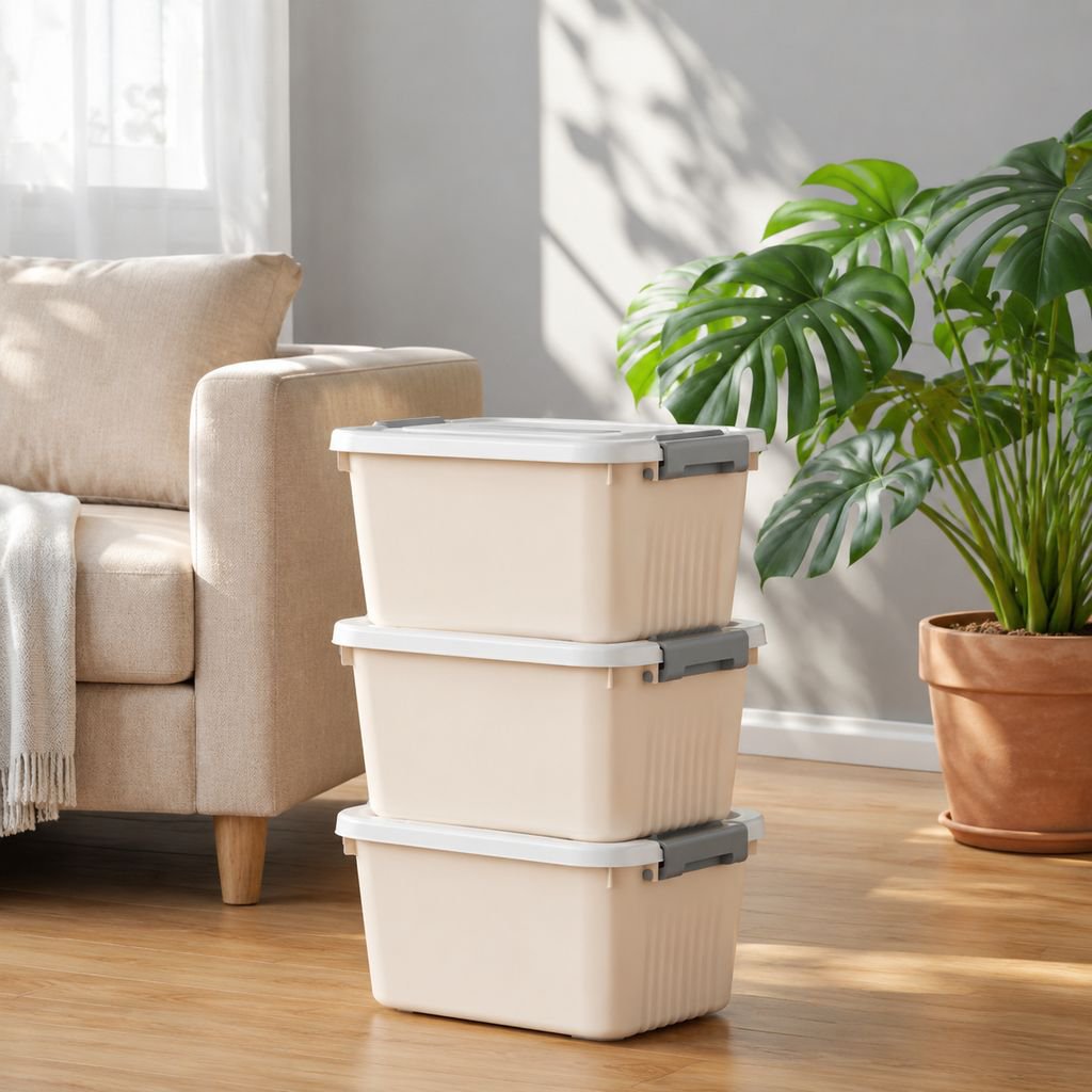 Multi-functional Wheeled Storage Box with Lid