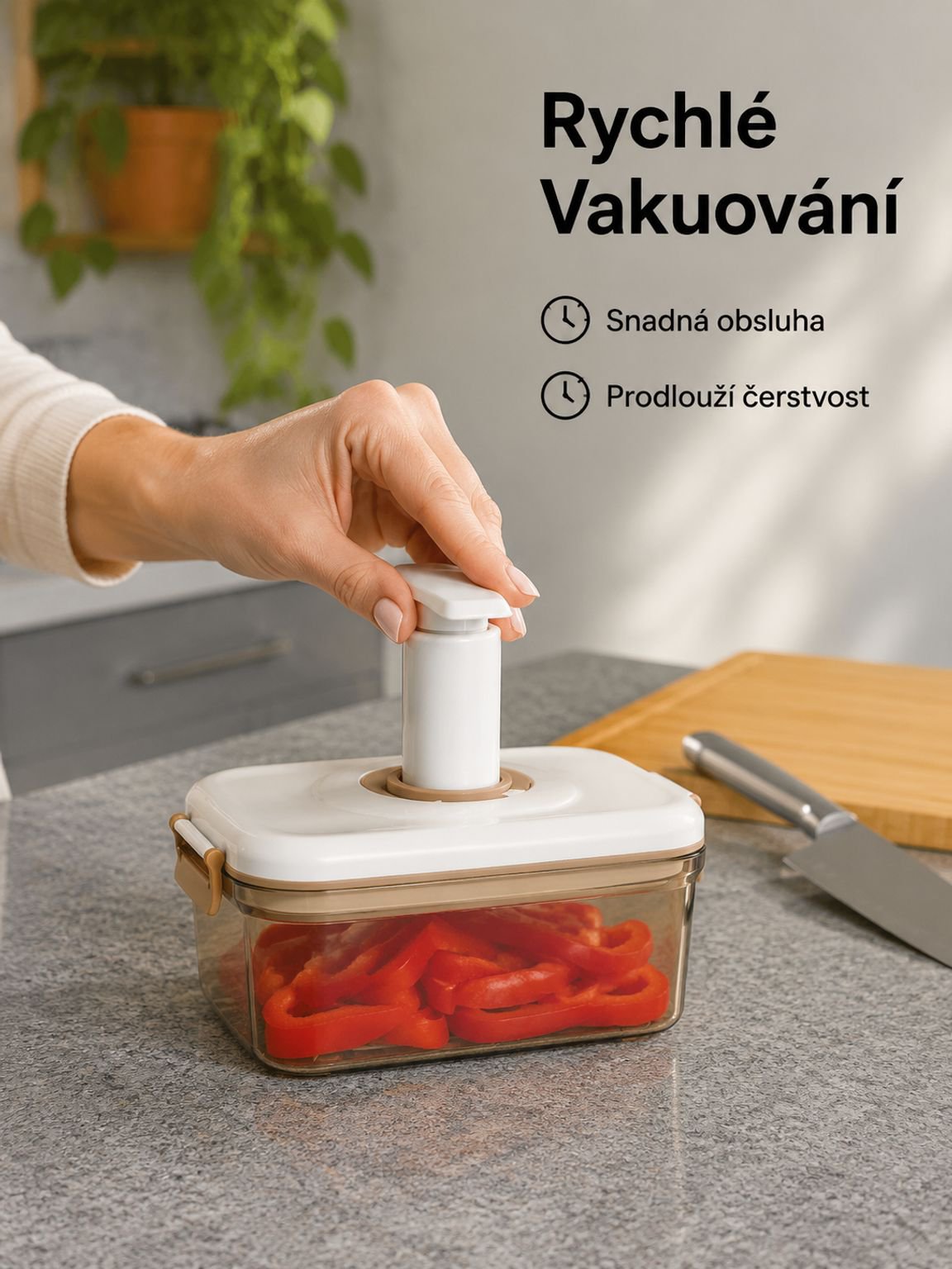 Vakuová nádoba na skladování potravin