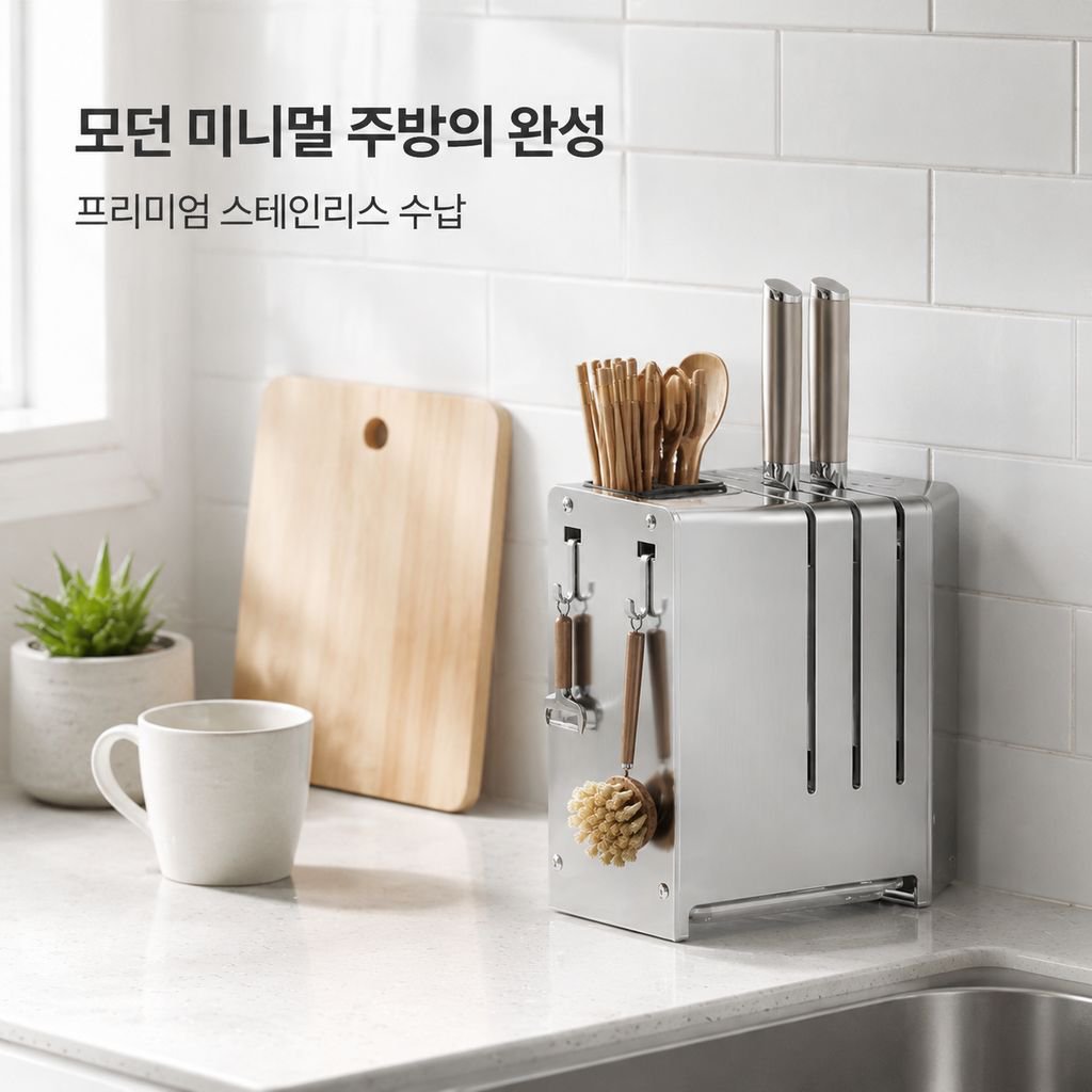 신형 주방 다기능 칼꽂이 정리대