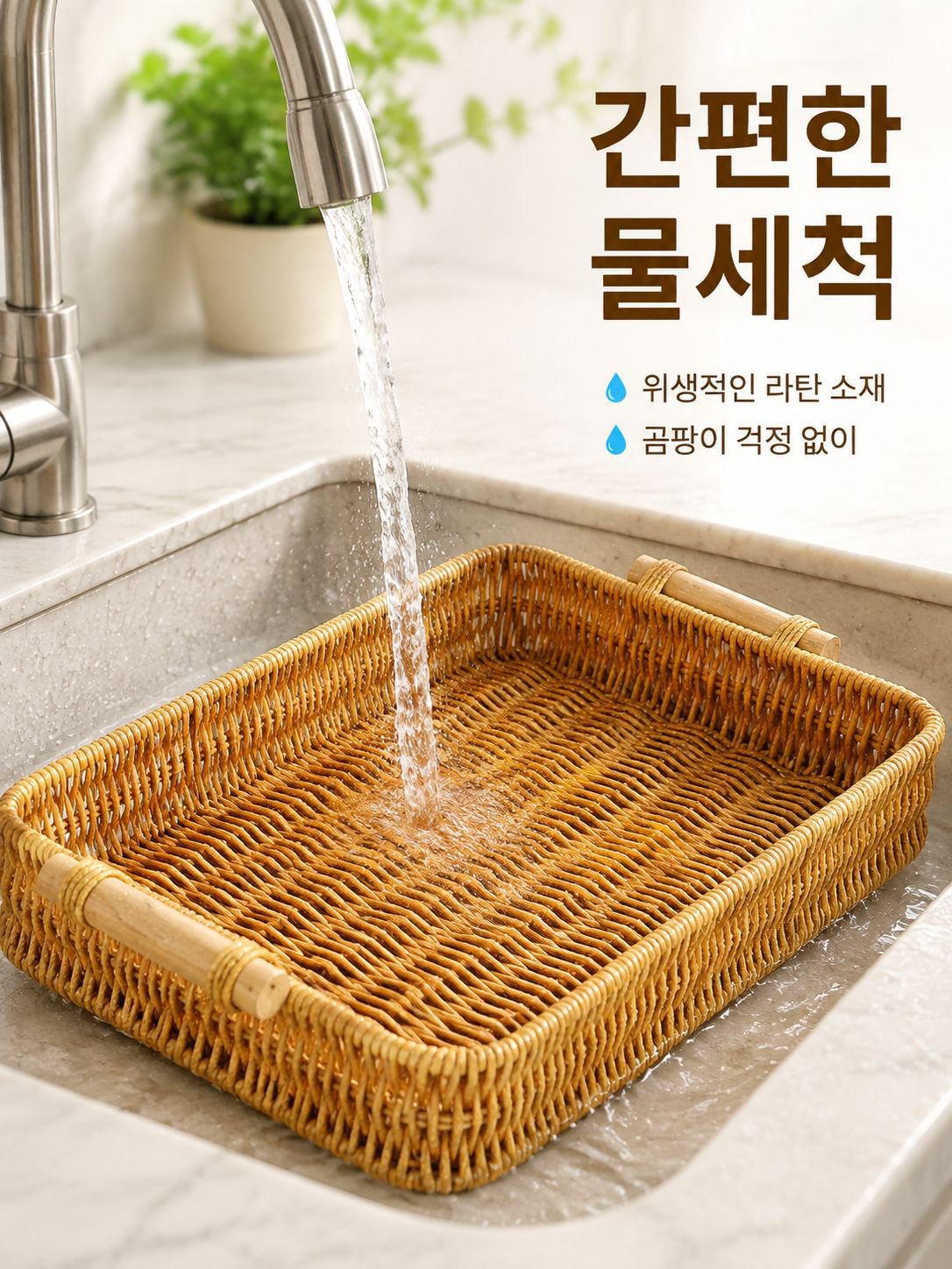 모조 덩굴 과일 쟁반 수공 뜨개질 광주리