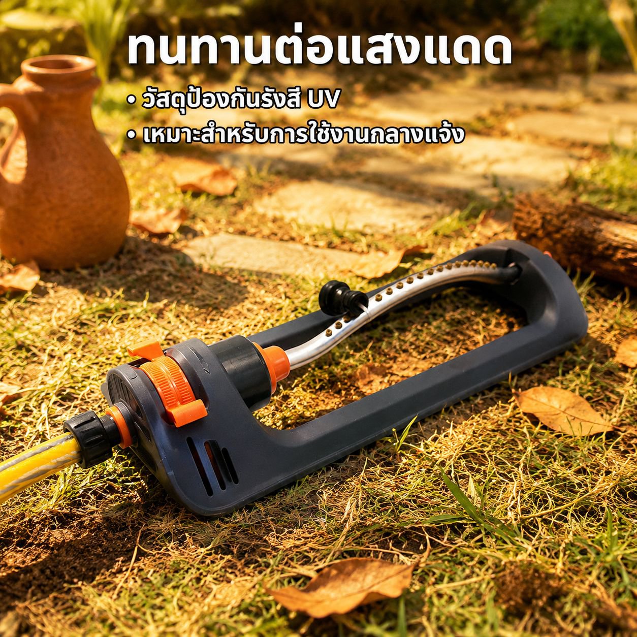 หัวฉีดน้ำอัตโนมัติหมุนได้ 180°