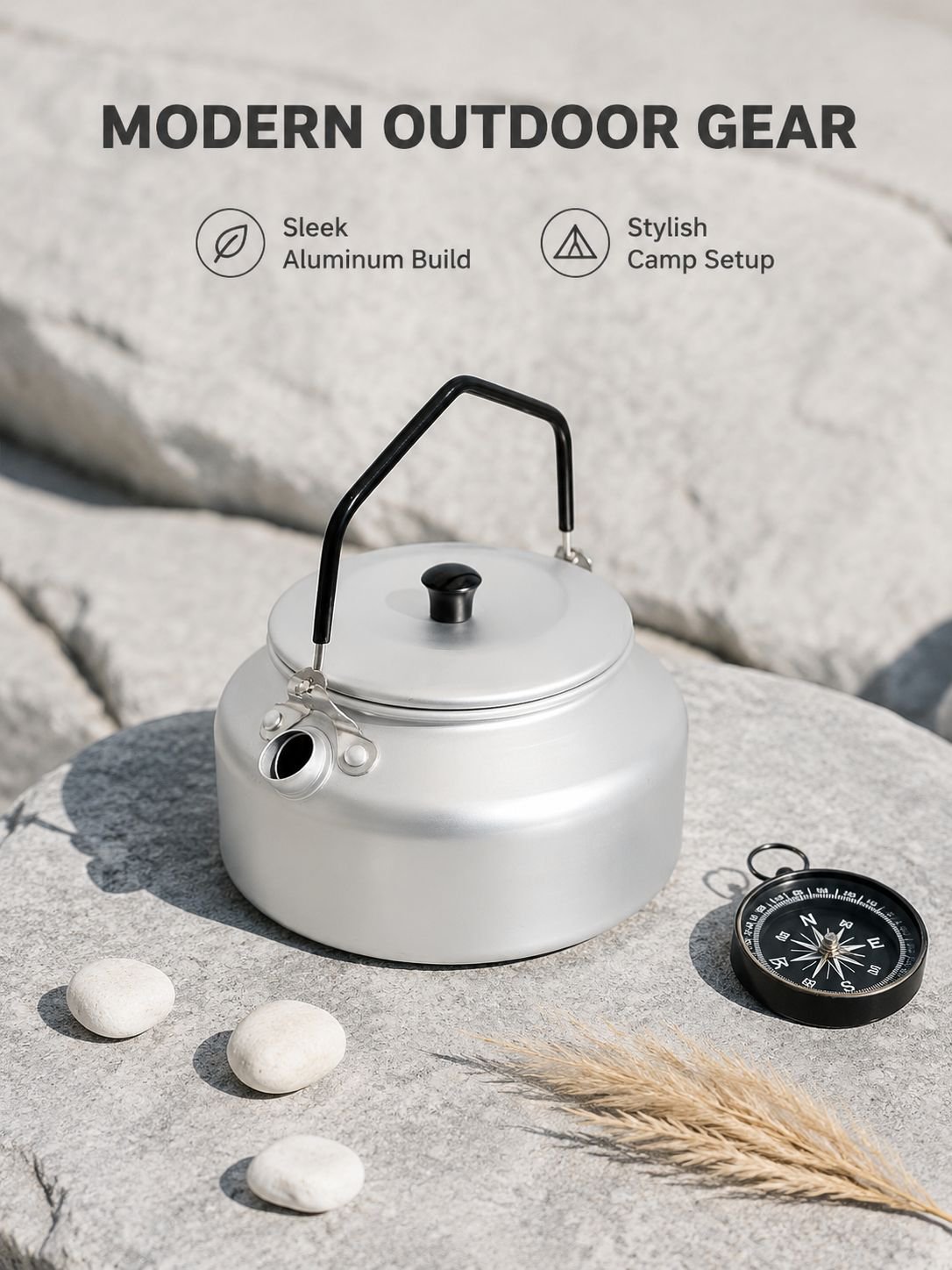 Portable Ultra-light Aluminum Camping Coffee/Tea Kettle