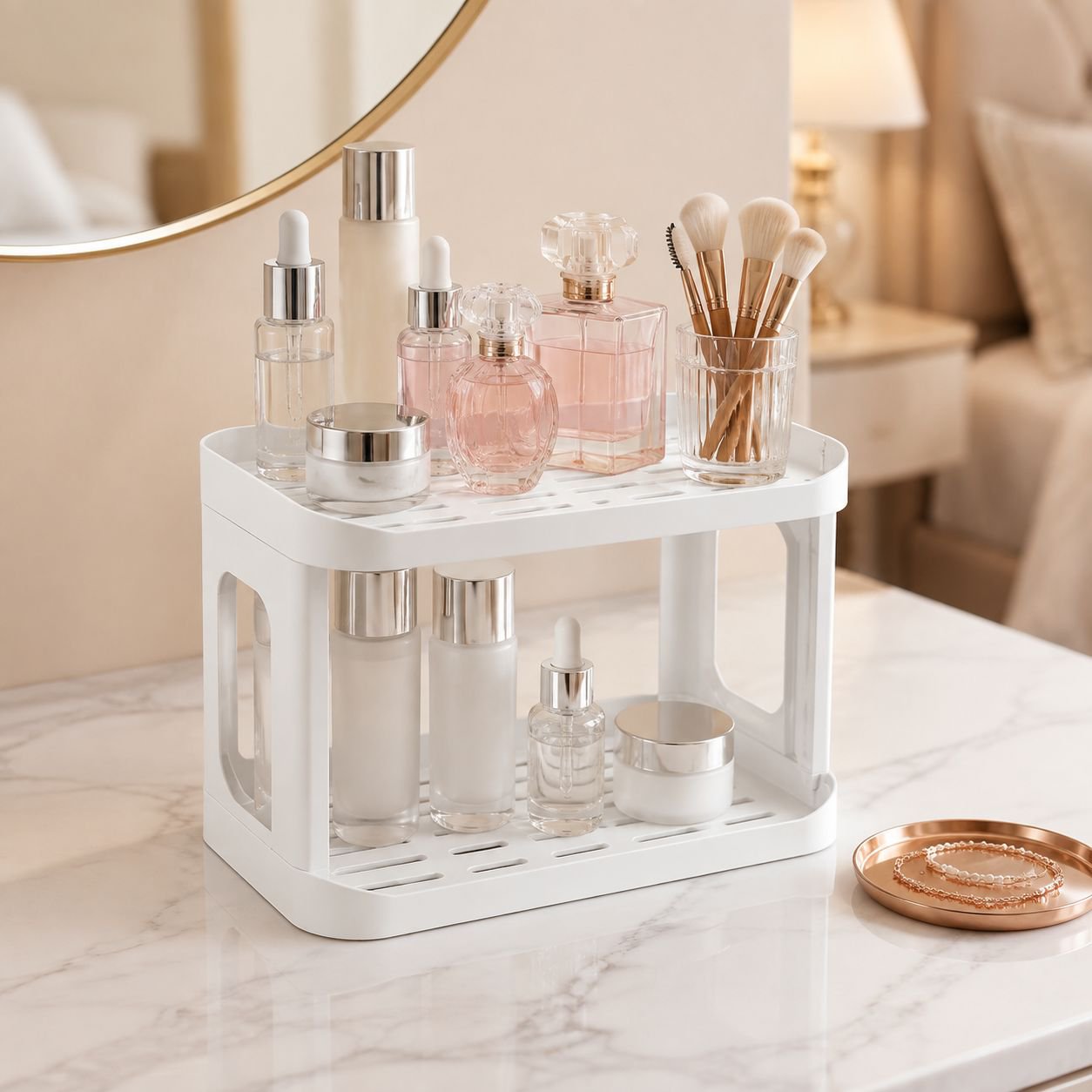 Desktop Simple Double-layer Storage Rack