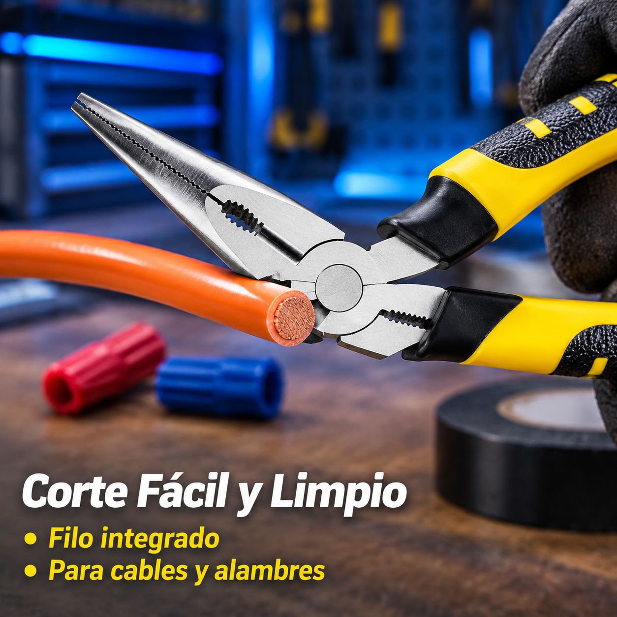 Alicates de punta fina multifunción