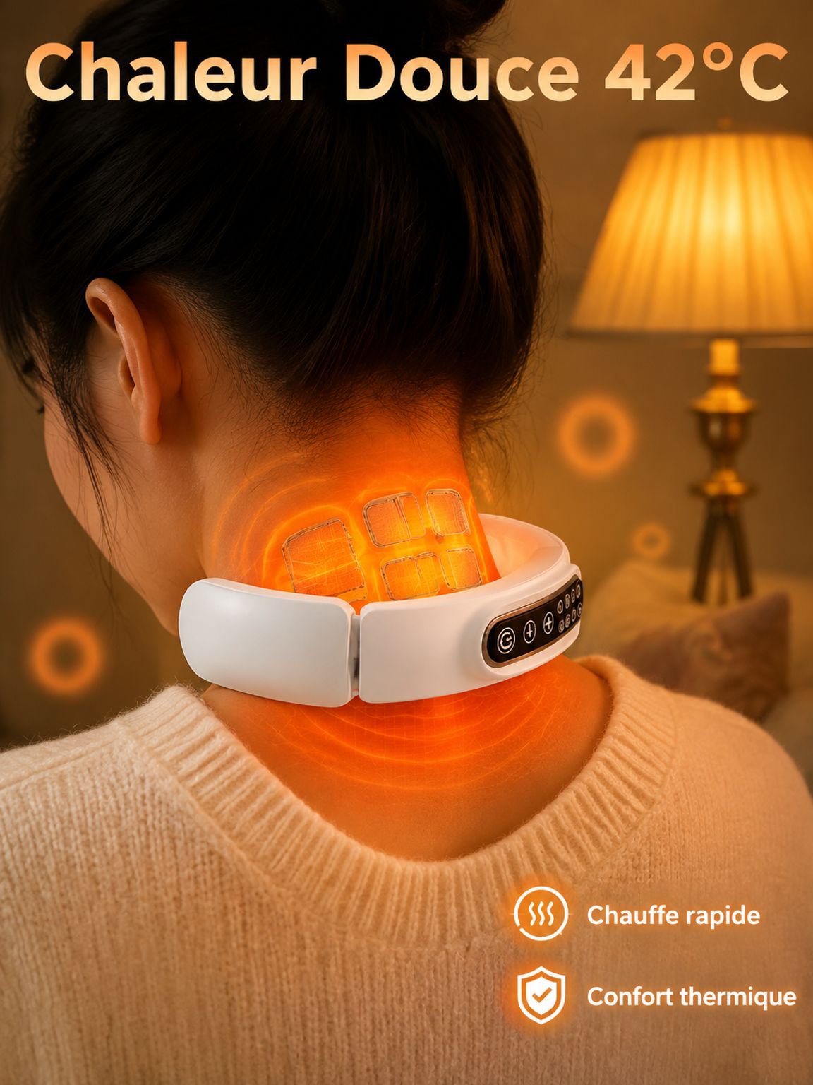 Masseur de cou Home Smart avec télécommande intelligente