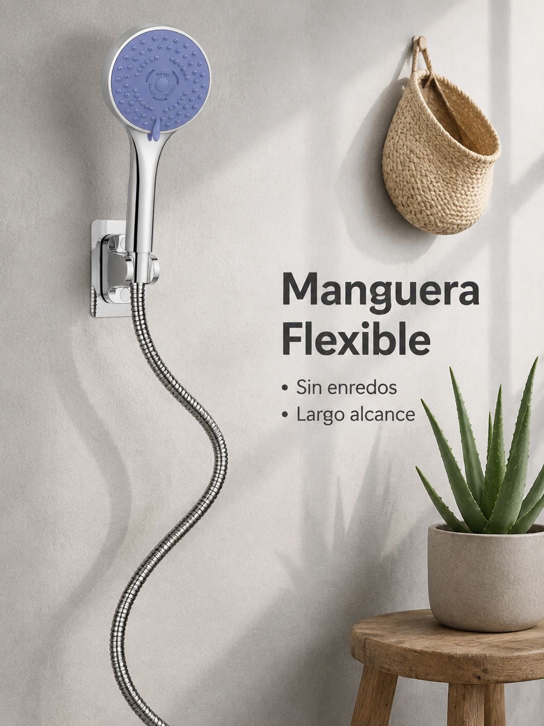 Experiencia de baño revitalizante con ducha potente