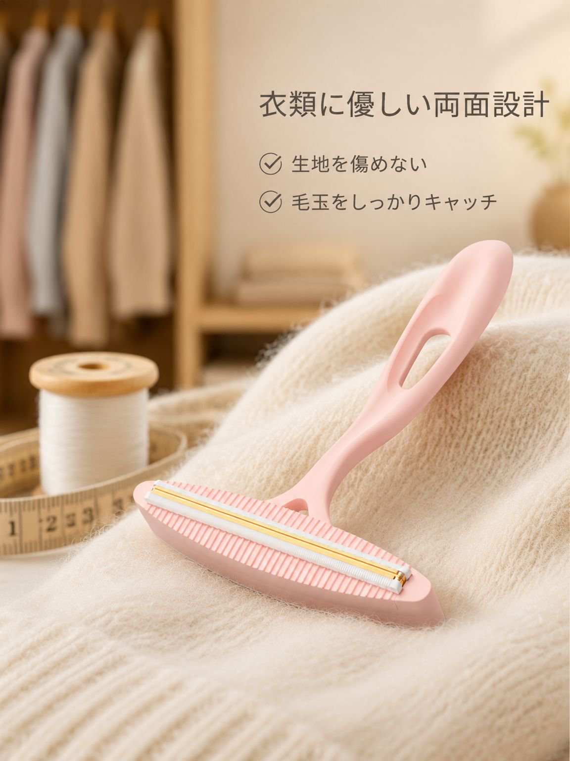 家庭用、カーペット、ソファ、ウールのセーターやコートなどに使える多機能糸くず取り器。