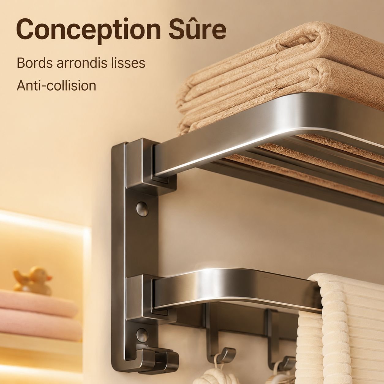 Porte-serviettes sans perçage