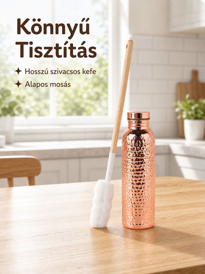 Hordozható tisztító és fertőtlenítő vizespalack