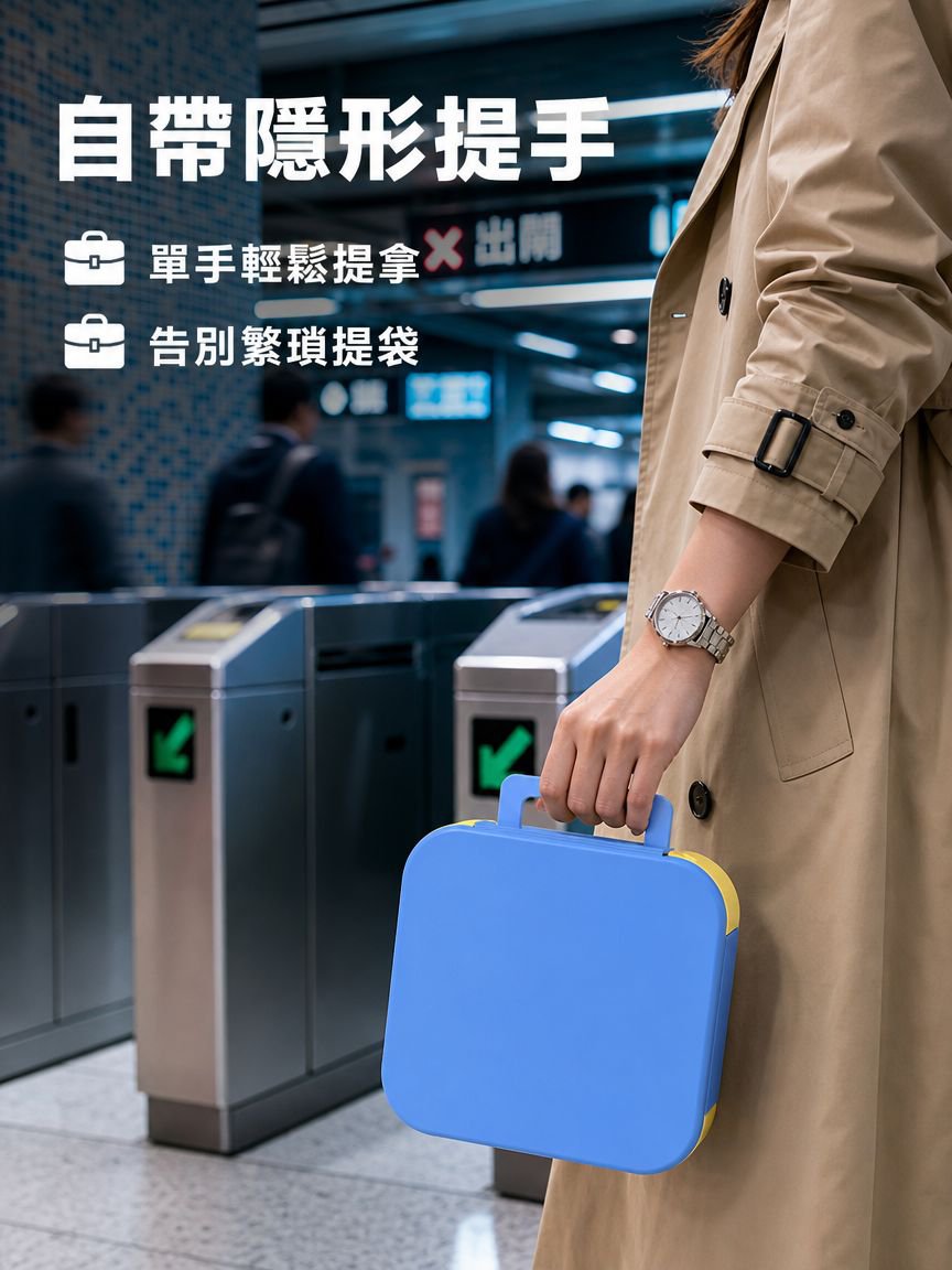 便攜式密封飯盒通勤微波爐可用