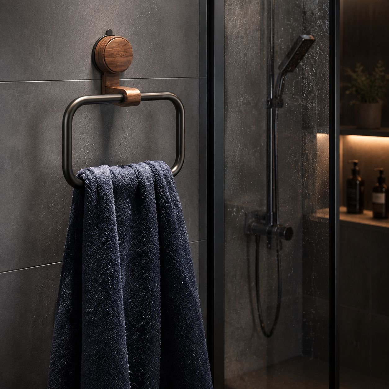 Scandinavian design towel hanger for home decor