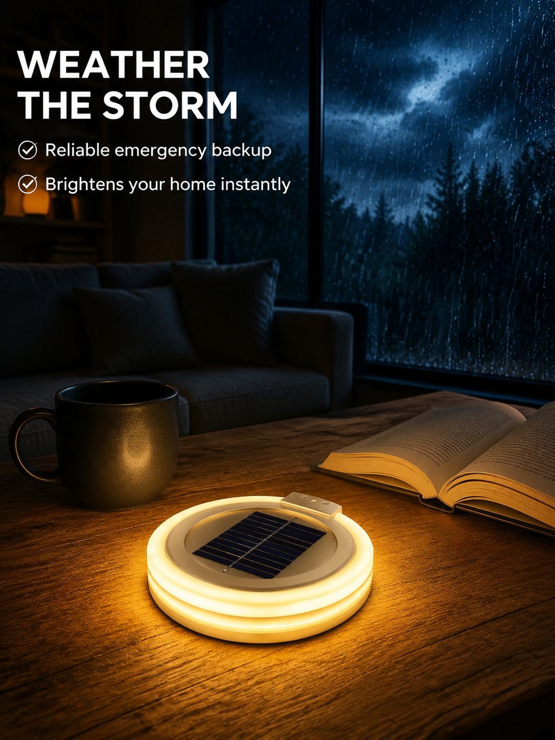 Compact Solar Lantern for Easy Carry and Storage