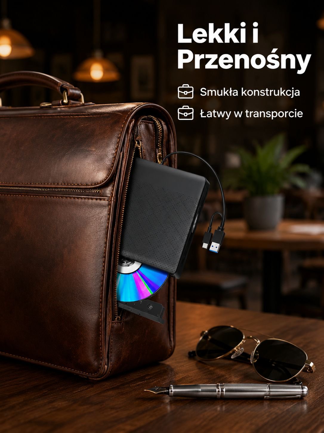 Zewnętrzna nagrywarka CD do komputera stacjonarnego