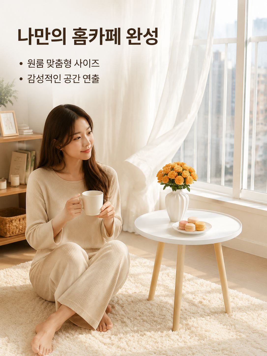심플한 현대 탁자 베란다 탁자
