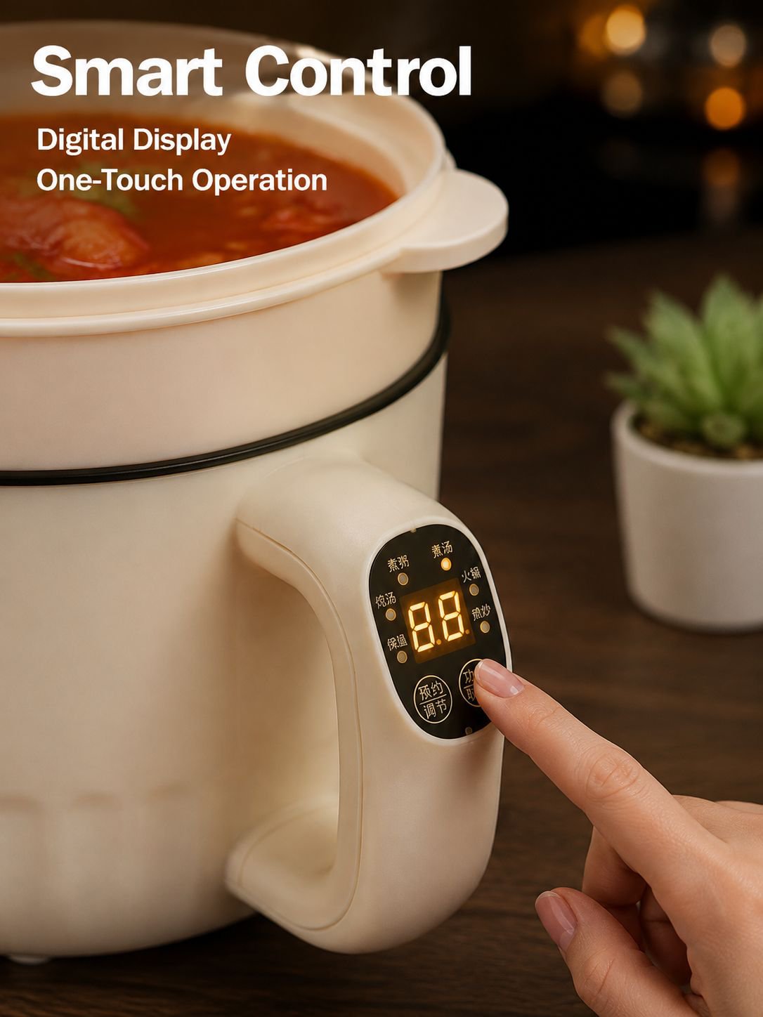 Multi-Functional Double-Layer Electric Cooker