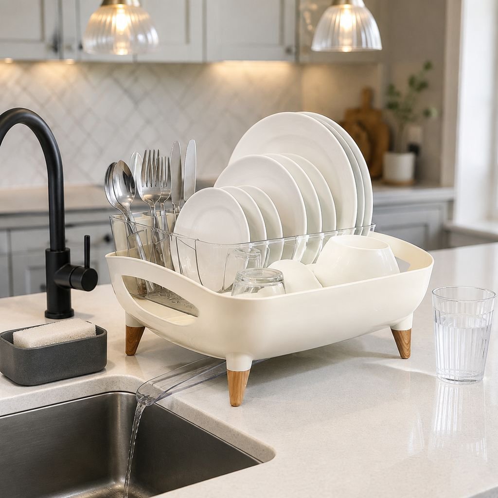 Modern light luxury kitchen draining rack