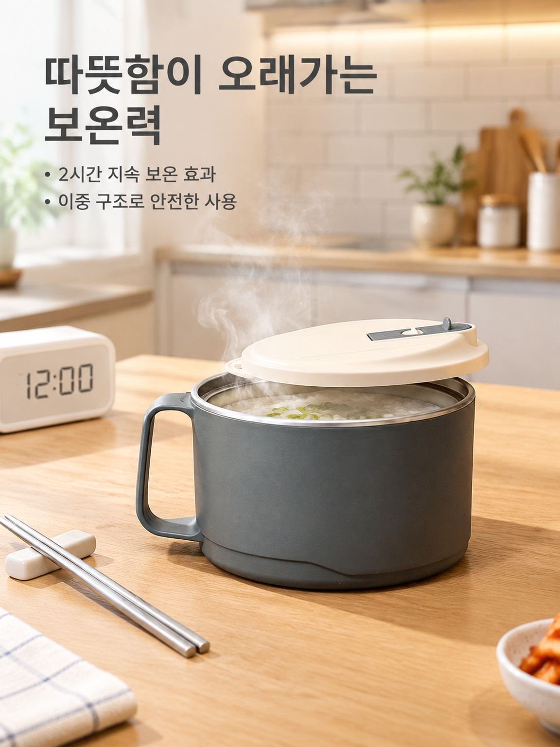 다기능 스테인리스 도시락통
