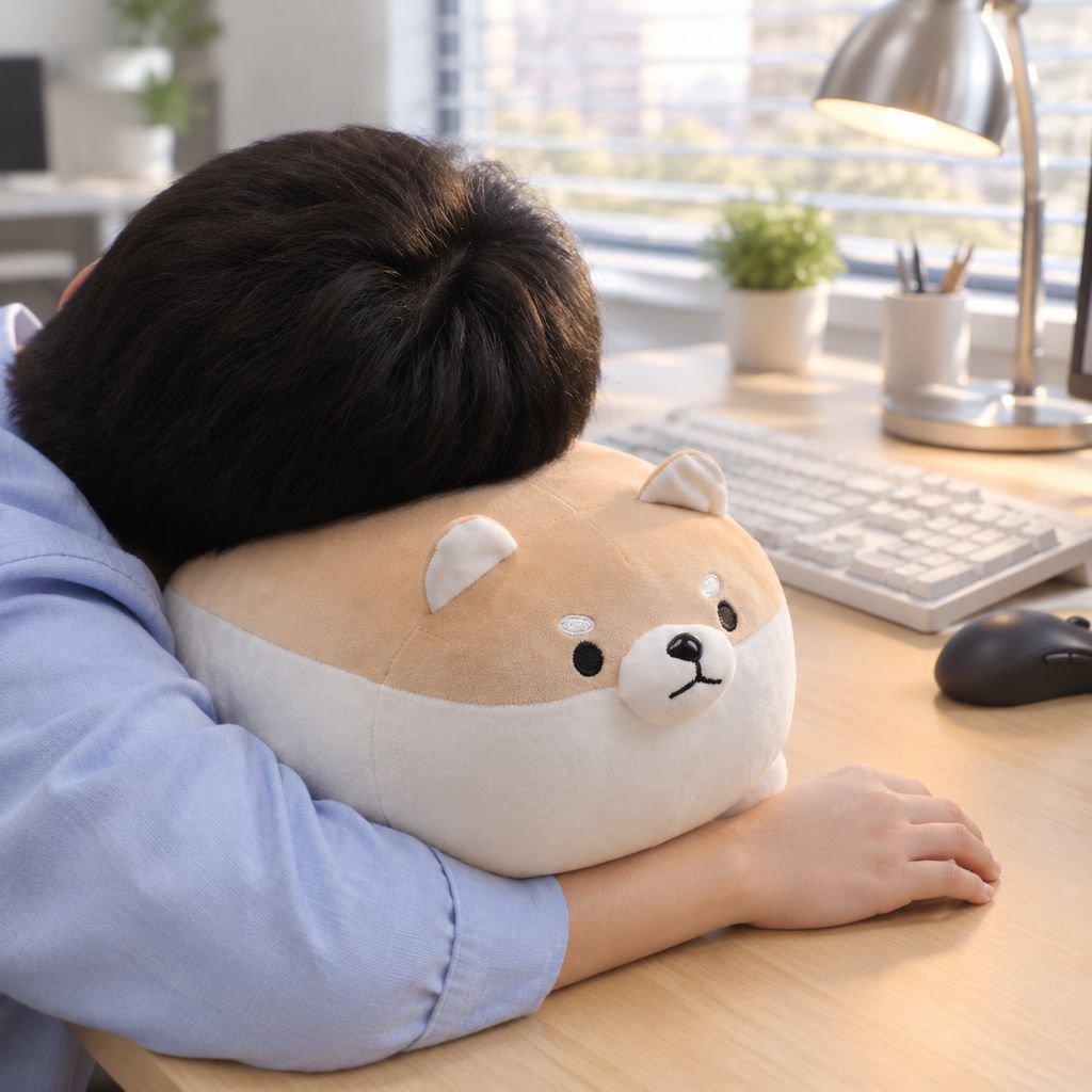 Almohada adorable de tigre y elefante acostados