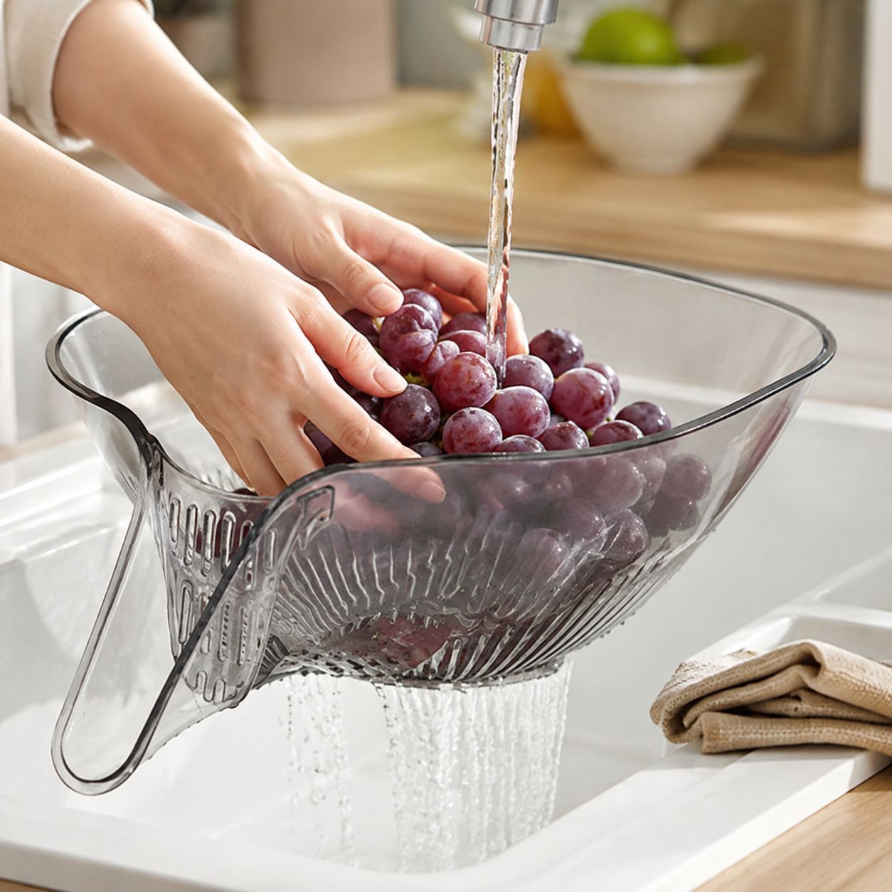 Panier de drainage pliant multifonctionnel cuisine évier de légumes domestique panier de vidange mul