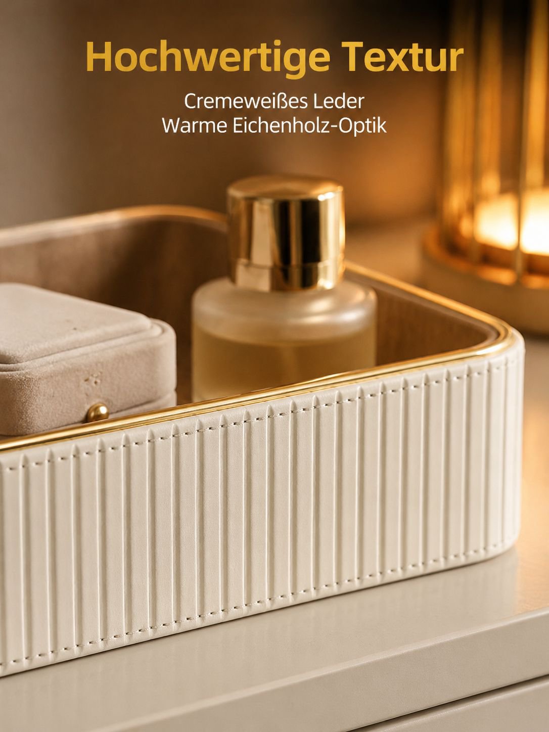 Elegante Ablageschale in Cremeweiß