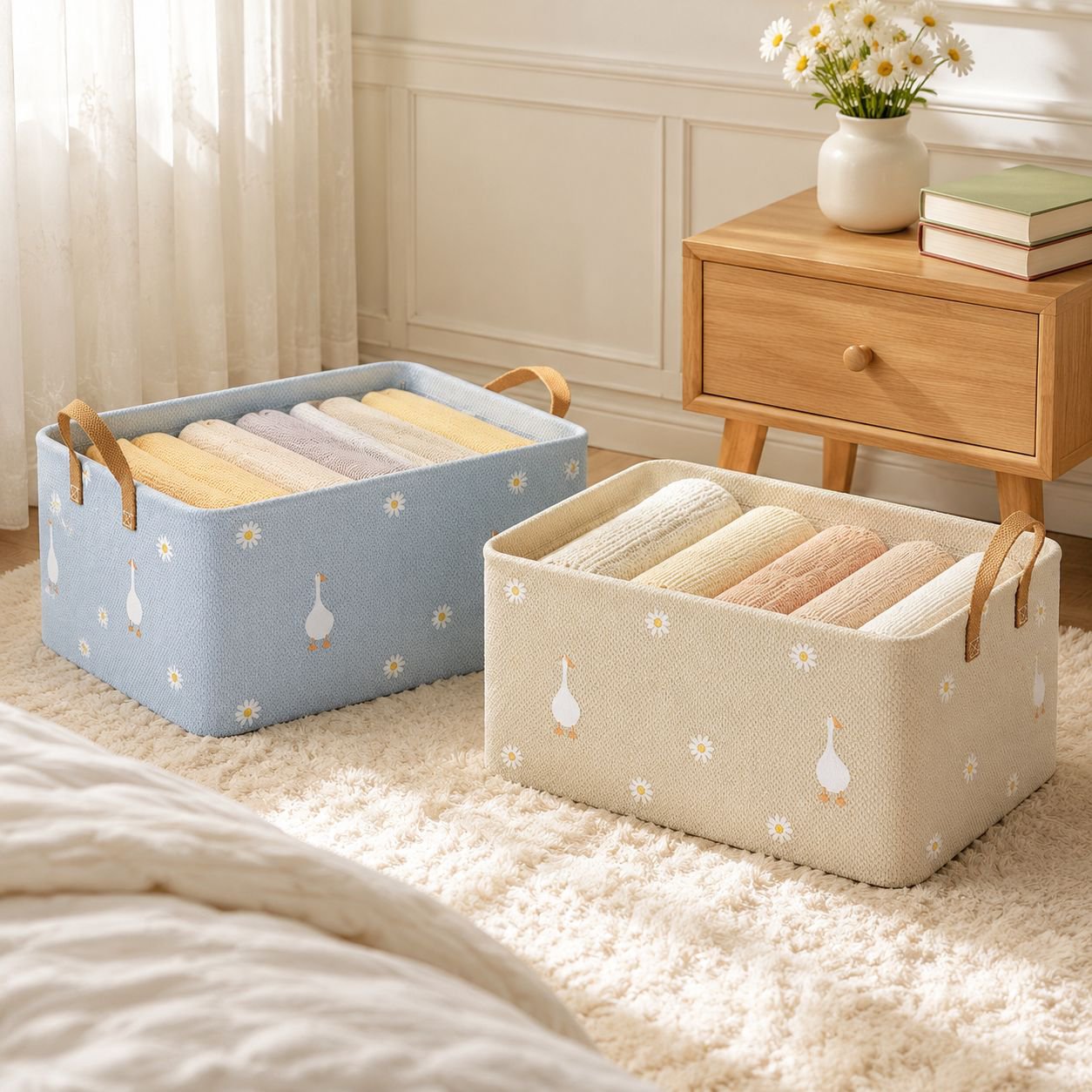 Large storage box with lid for dustproof protection
