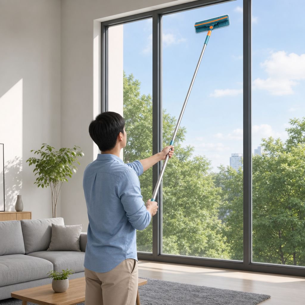 Teleskop-Fensterabzieher für den Hausgebrauch