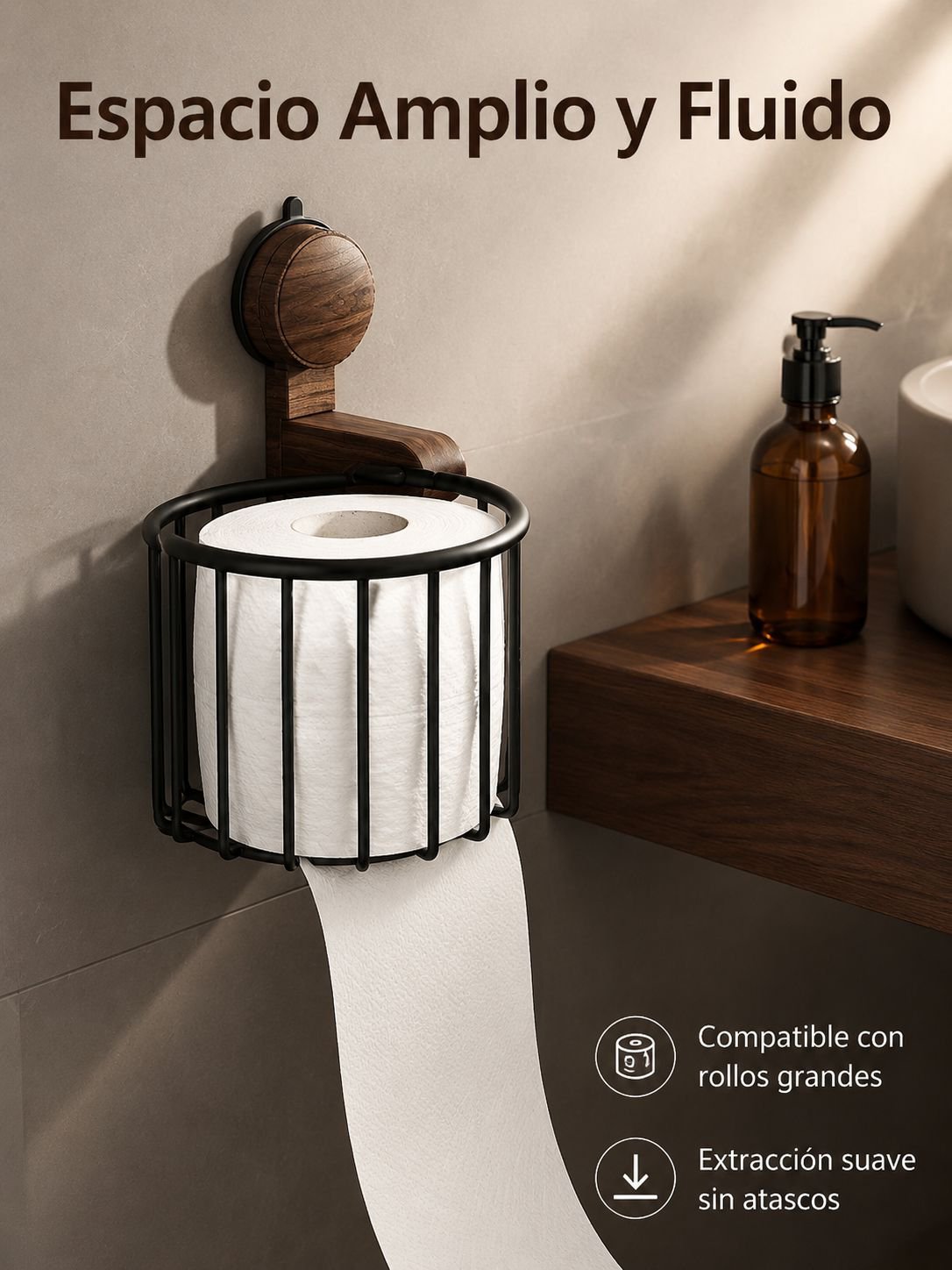 Cesta para guardar papel higiénico